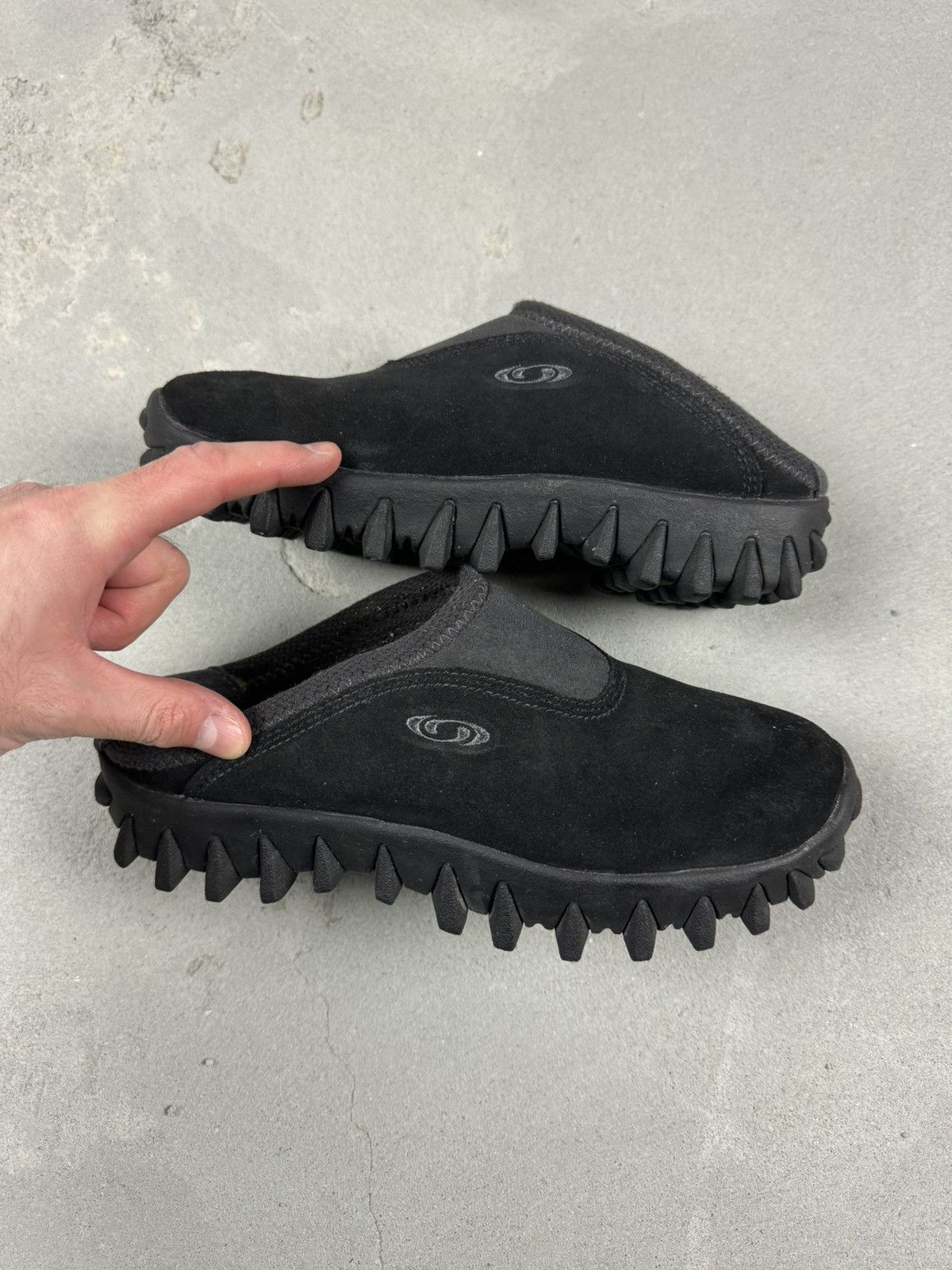 Salomon Vintage Salomon neoprene black suede clog Size US 6.5 / EU 39-40 - 3 Thumbnail