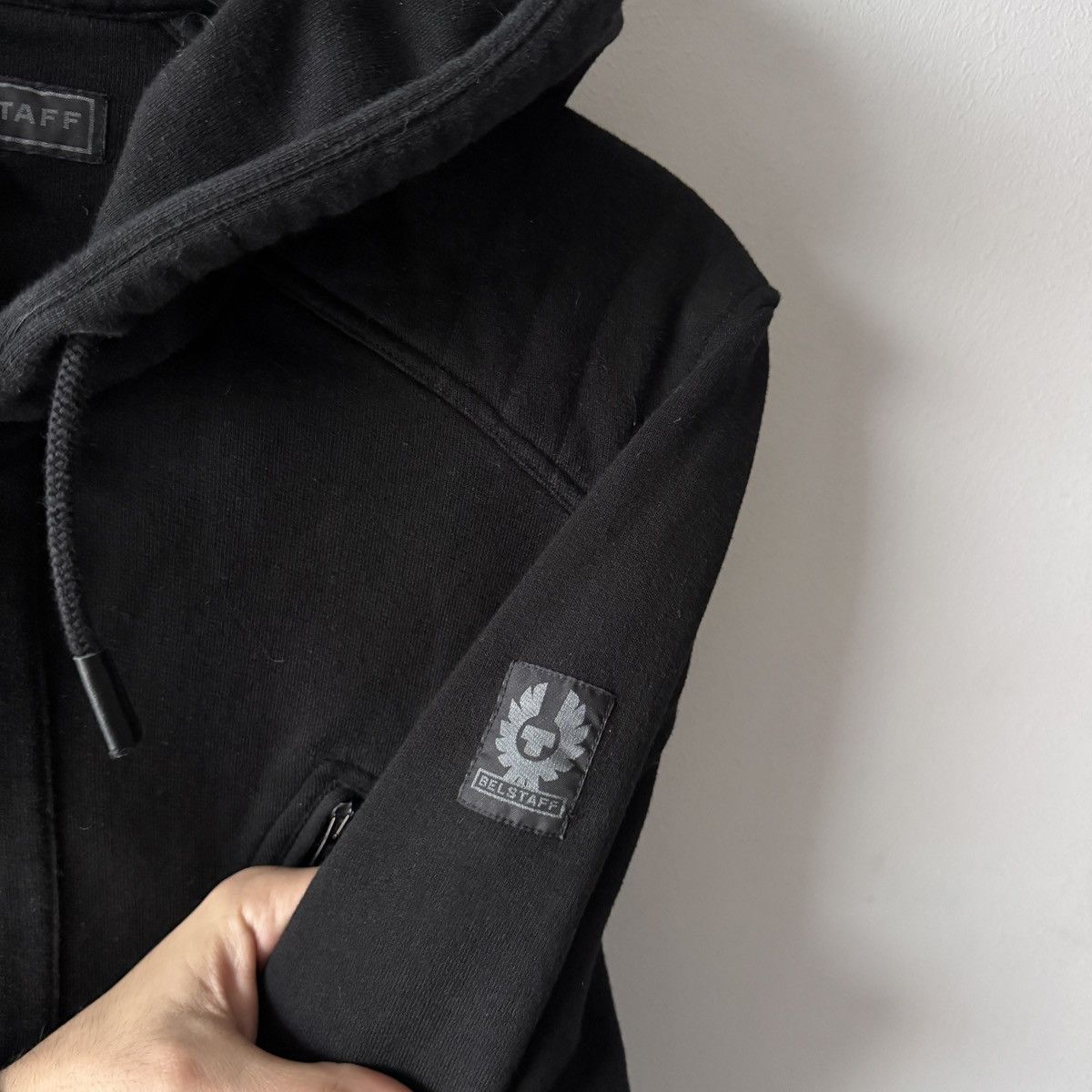 Belstaff Belstaff Black Biker-Style Hoodie Zip-Up Sweatshirt Size US M / EU 48-50 / 2 - 15 Thumbnail