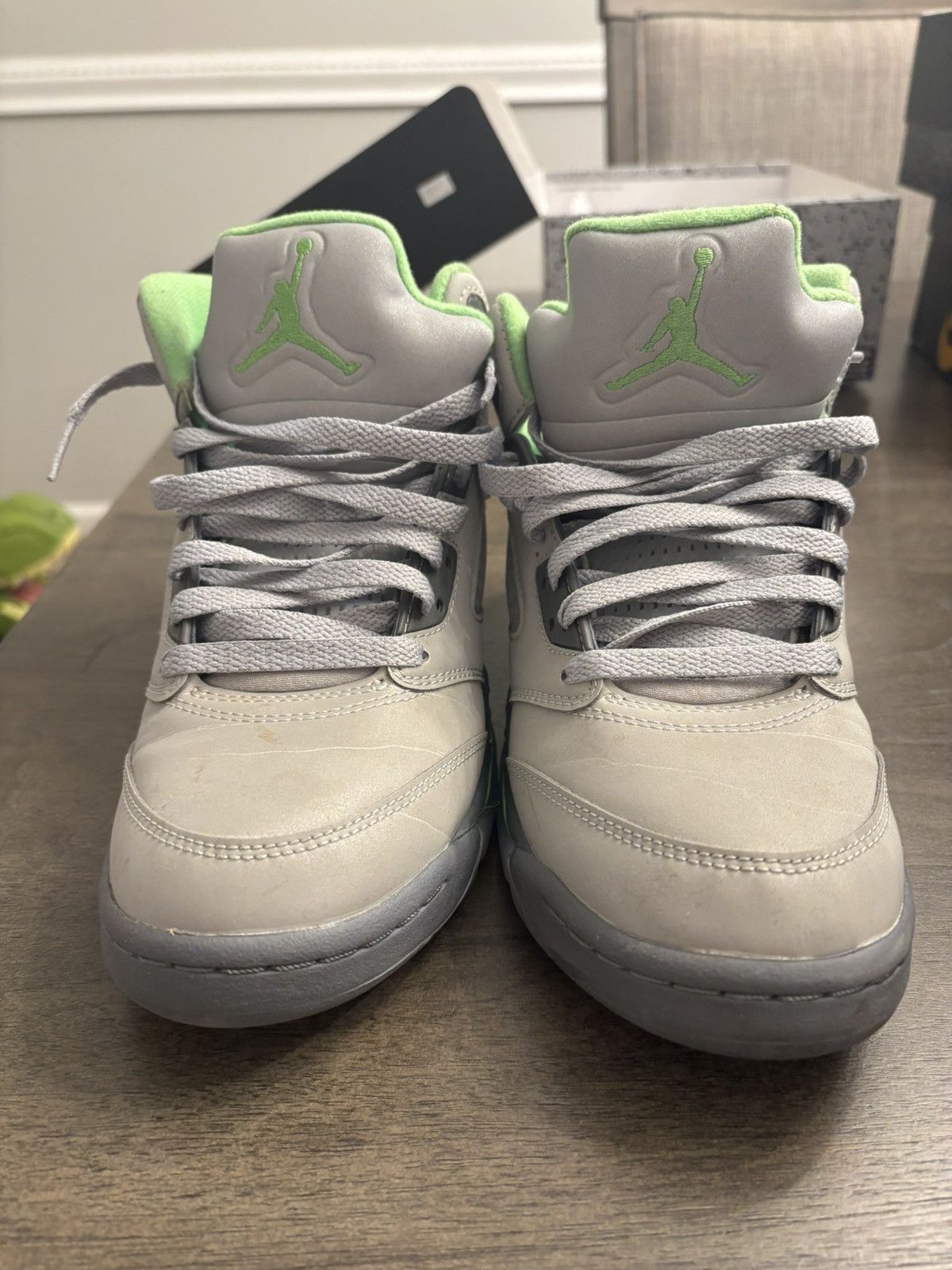 Jordan Brand AIR JORDAN 5 RETRO GREEN BEAN (GS) Size US 7 / EU 40 - 3 Thumbnail