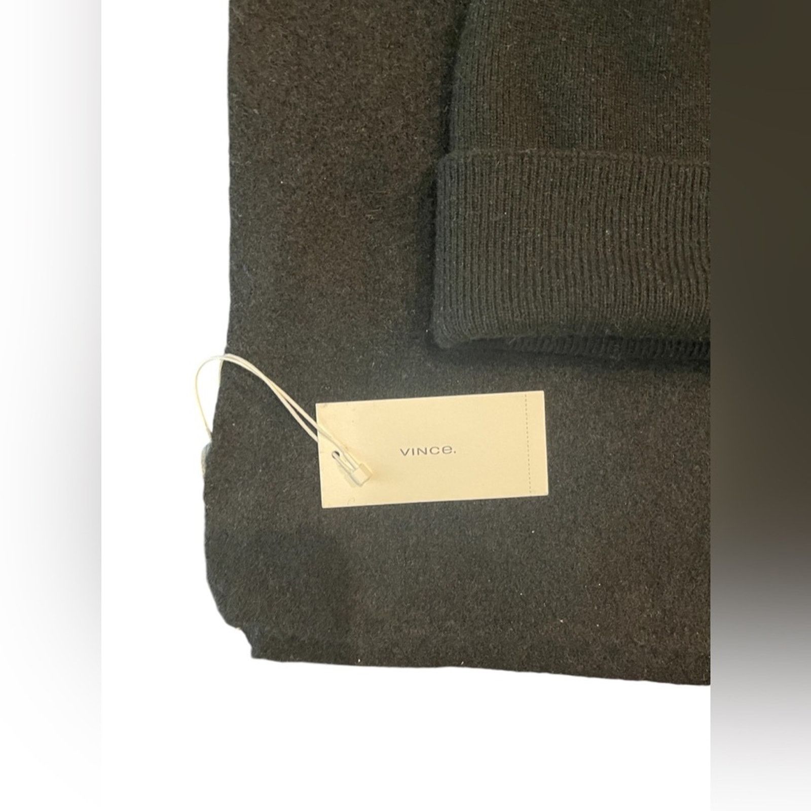 Vince BNWT Vince Black Scarf & Beanie Size ONE SIZE - 2 Thumbnail