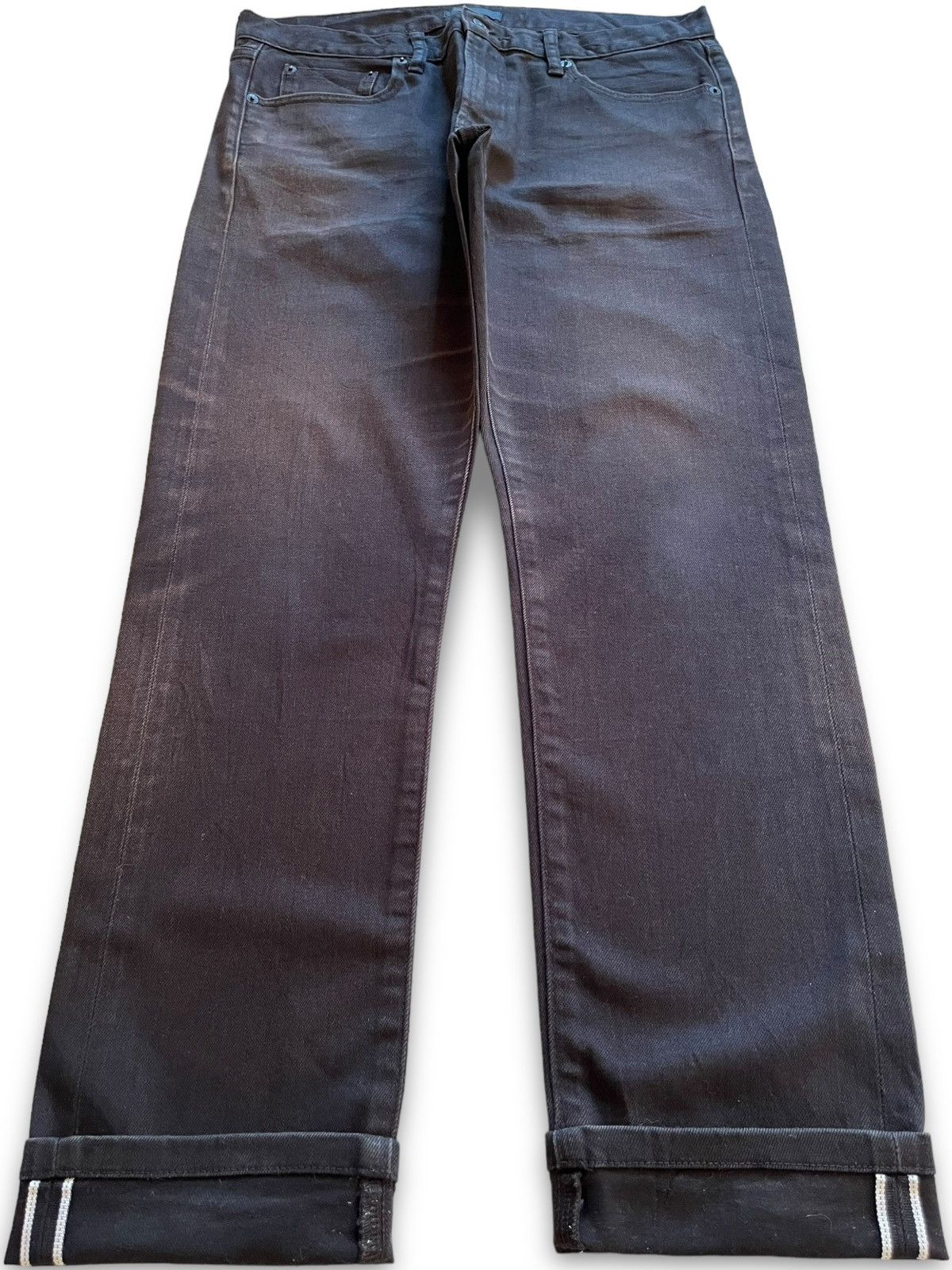 image of Jun Takahashi x Uniqlo Vintage Japanese Uniqlo Selvedge Low Rise Jeans in Black, Men's (Size 33)