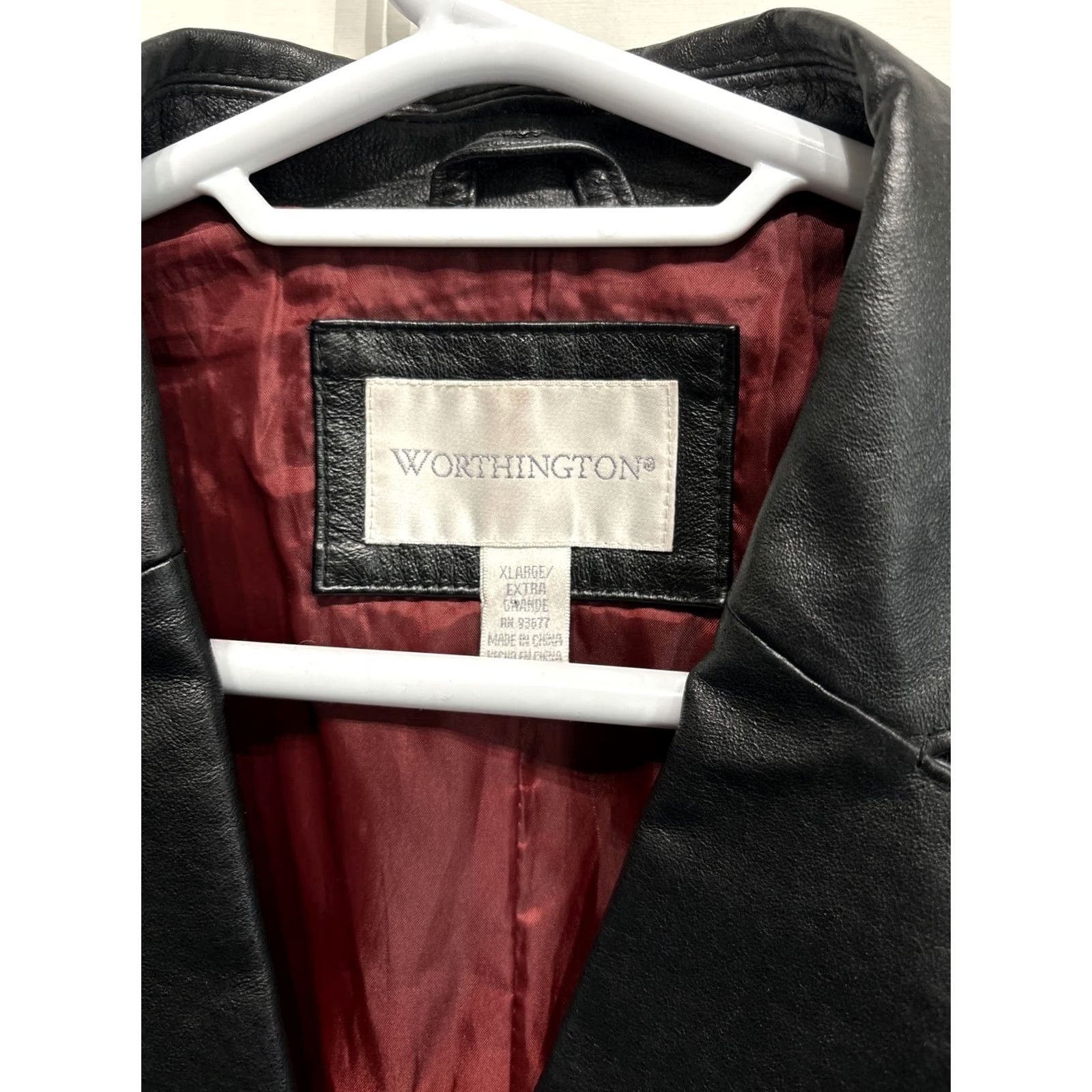 Worthington Worthington Leather Jacket Long Womens XL Black Size XL / US 12-14 / IT 48-50 - 3 Thumbnail