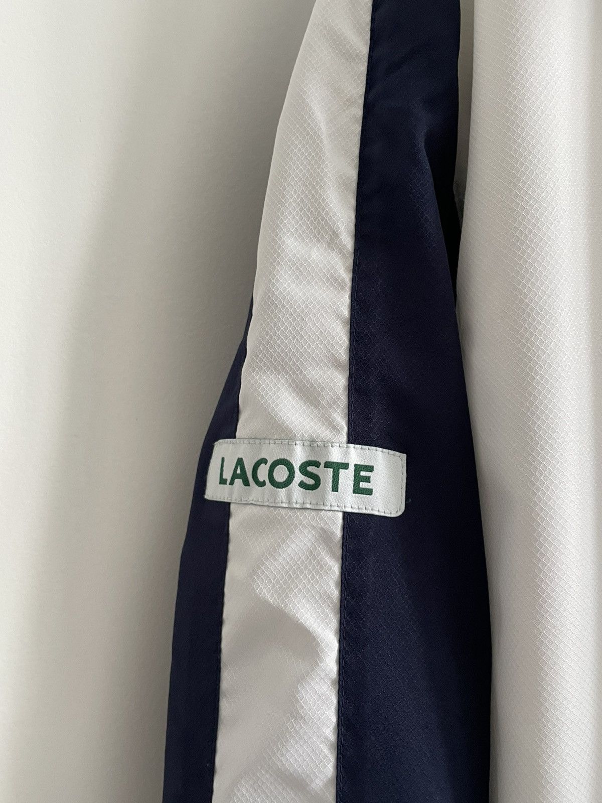 Lacoste Vintage 90’s Lacoste Sport Track Jacket White Y2K RARE Size US L / EU 52-54 / 3 - 3 Thumbnail