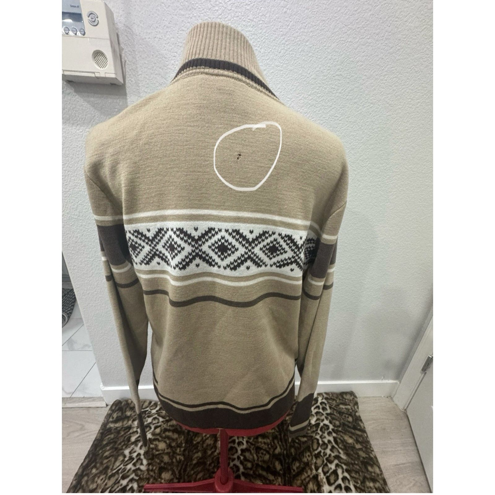 Dale Of Norway Dale of Norway Wool Half Zip Sweater Beige/brown Sz Large Size L / US 10 / IT 46 - 9 Thumbnail
