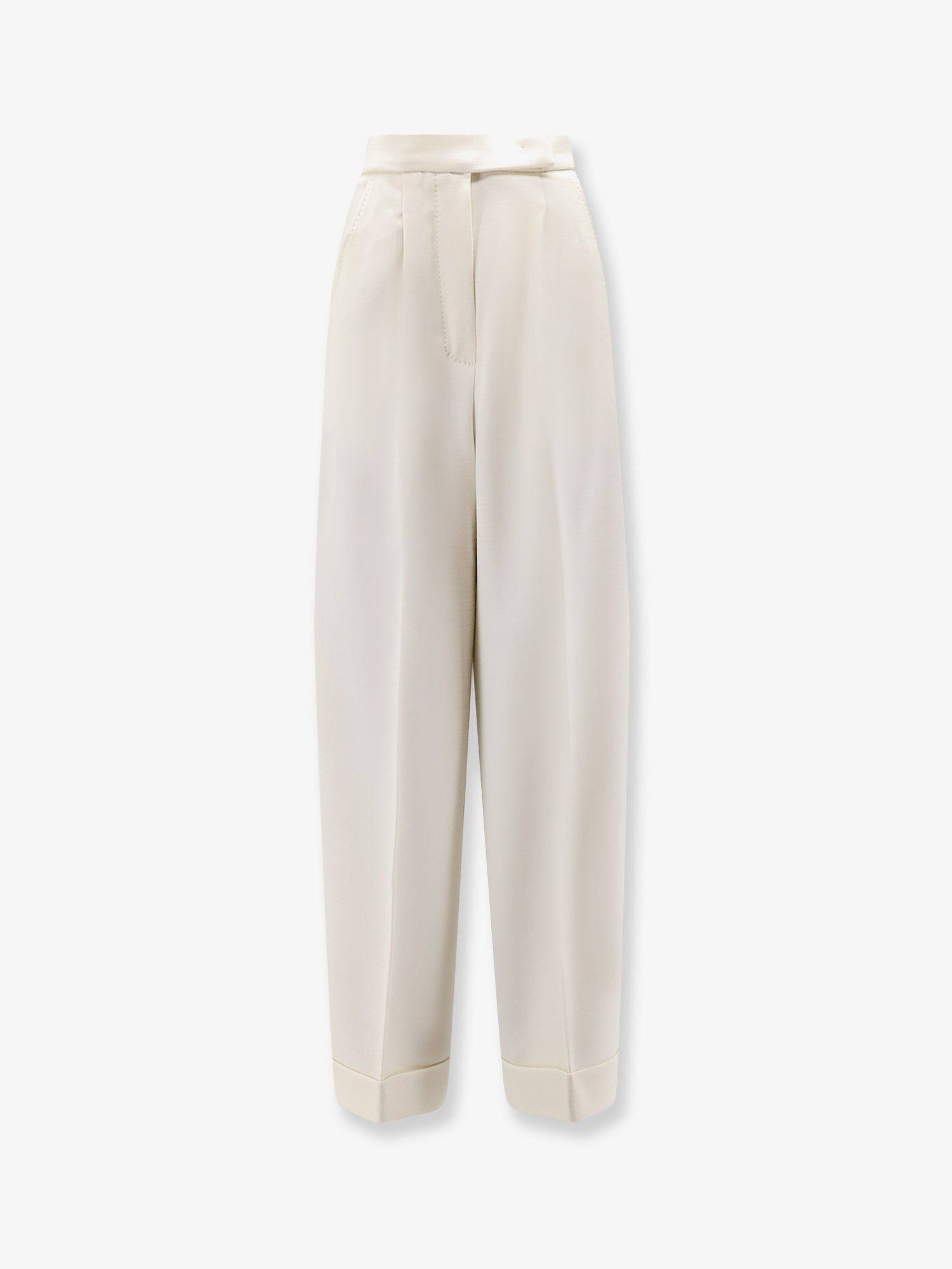 Max Mara Mxmrugiada Virgin Wool Trousers Size 30" / US 8 / IT 44 - 1 Thumbnail
