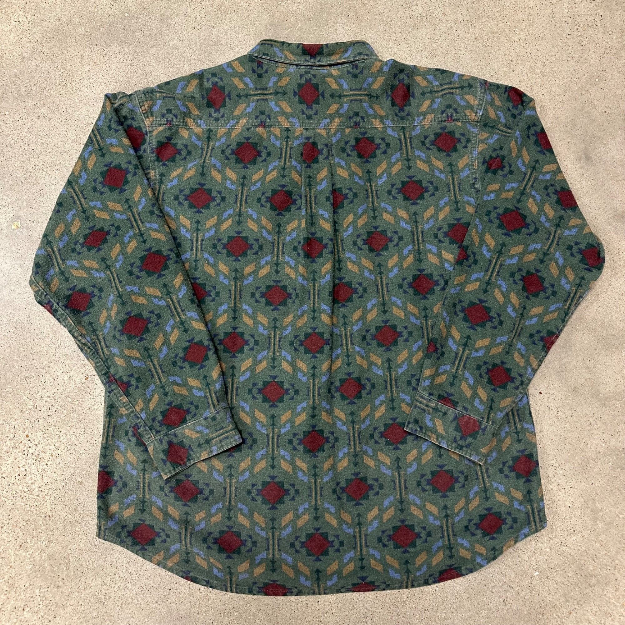 FiveBrother × Vintage Vintage Five Brother Unique Patterned Flannel Button Up Shir Size US XL / EU 56 / 4 - 3 Thumbnail