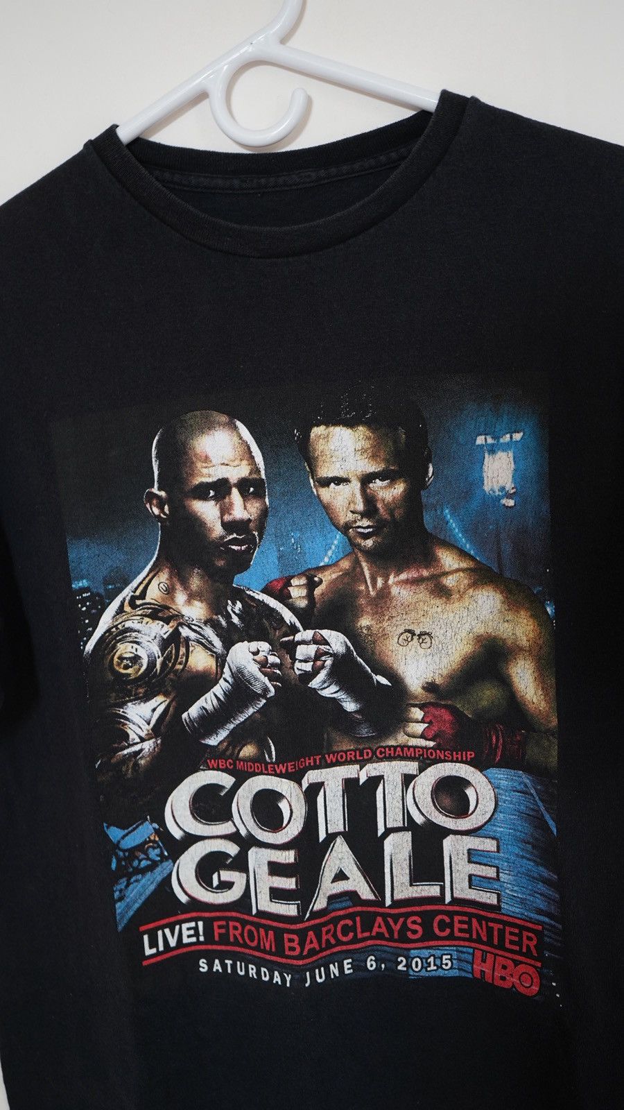 Vintage Vintage Boxing Tee Cotto vs Geale Size US L / EU 52-54 / 3 - 3 Thumbnail