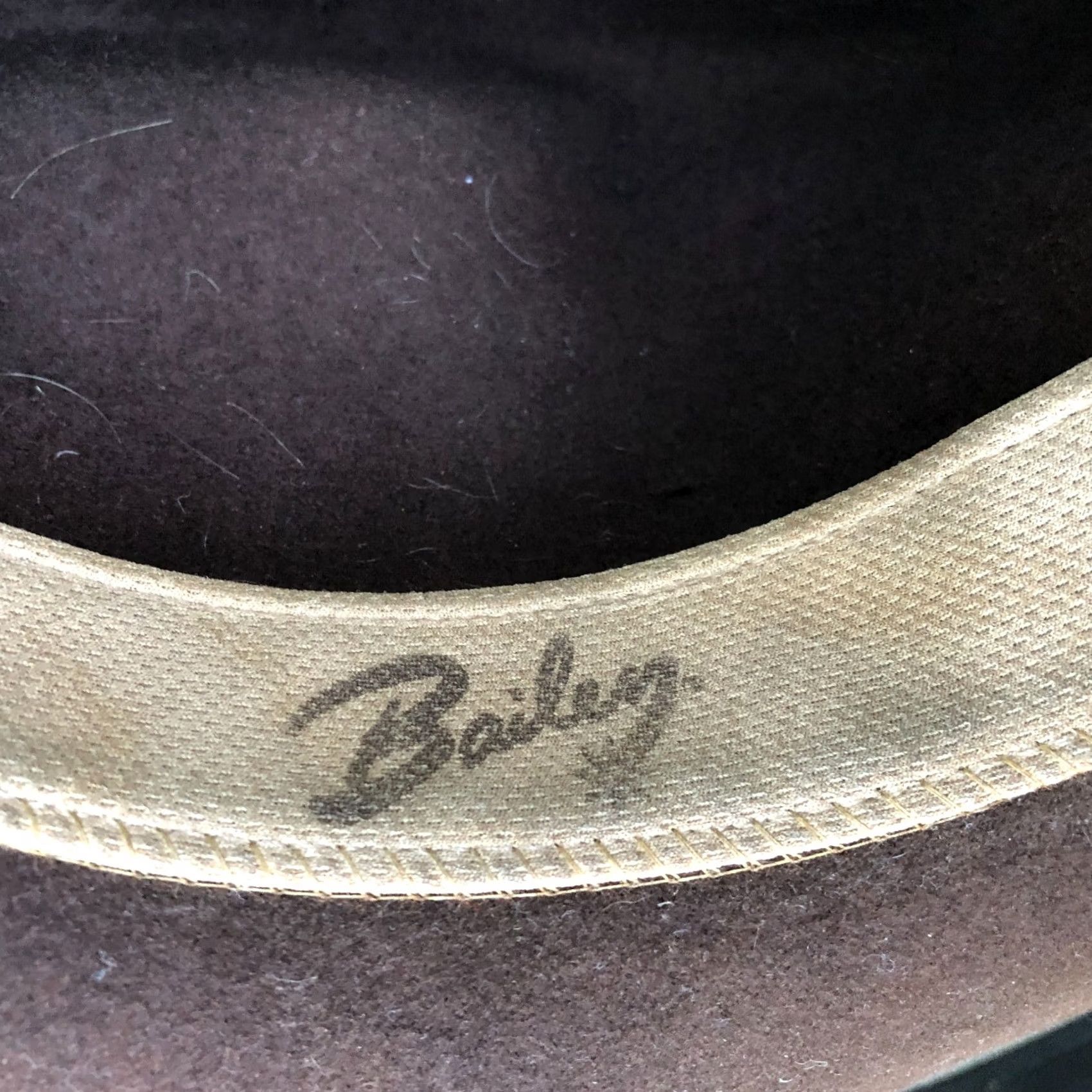 Bailey 44 VINTAGE Bailey Hat Mens XL Brown Chisholm Cowboy Men Wool Felt WPL5923 Cap Size ONE SIZE - 7 Thumbnail