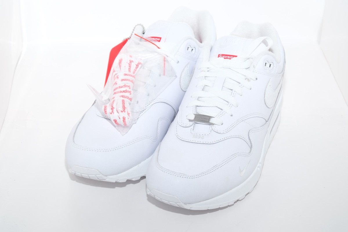 Nike × Supreme Supreme Nike Air Max 1 '87 SP - Size 13 - White -HF8813-100 Size US 13 / EU 46 - 1 Thumbnail