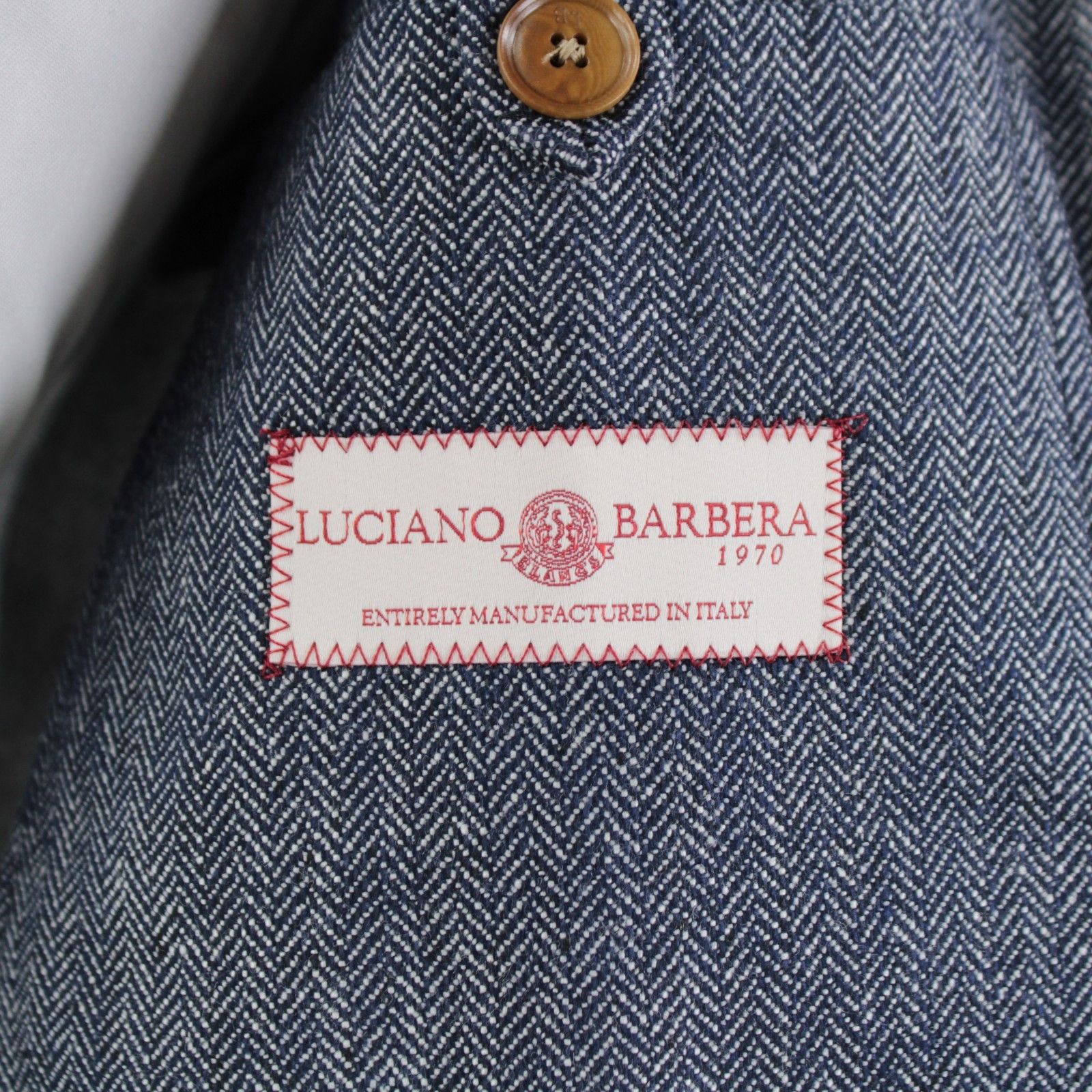 Luciano Barbera Luciano Barbera Sport Coat Size 46 US in Blue Size 46R - 7 Thumbnail
