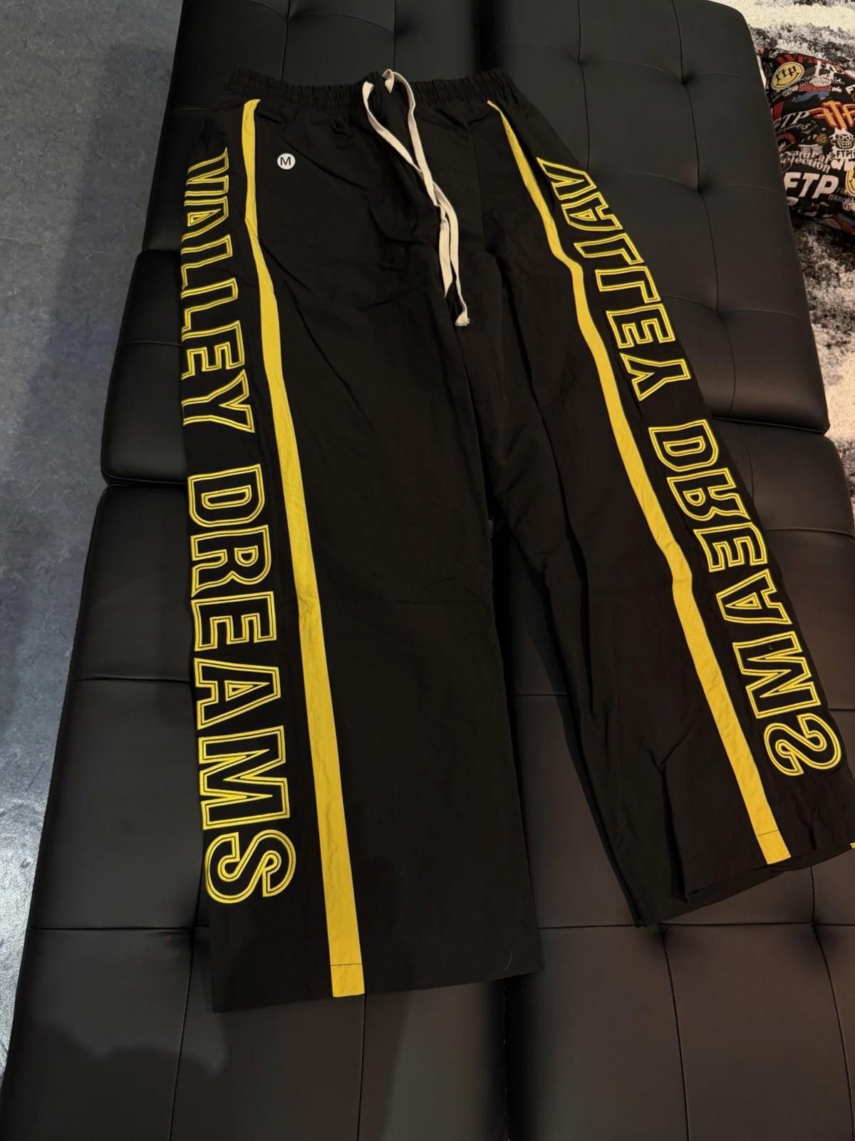 Other Valley Track Black Yellow Drawstring Sweatpants Size Medium Size US 32 / EU 48 - 4 Thumbnail