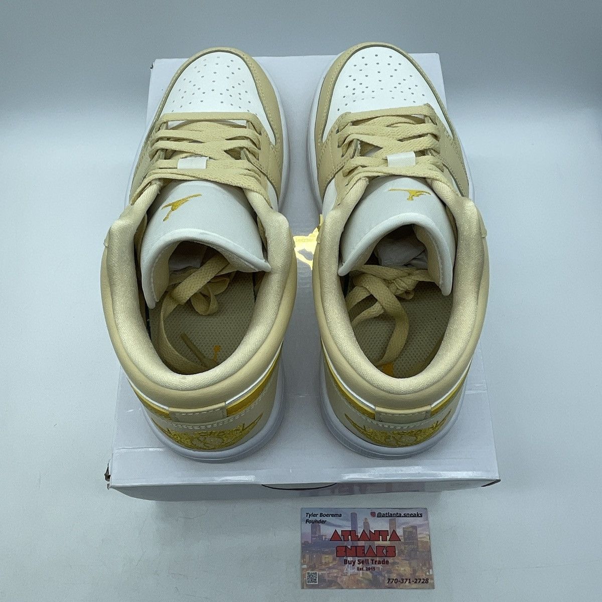 Jordan Brand Wmns air Jordan 1 low sail yellow orche Size US 8.5 / IT 38.5 - 6 Thumbnail
