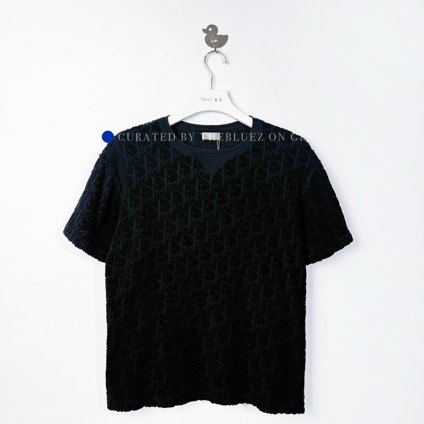 Dior Oblique Toweling T-Shirt in Blue Size US XL / EU 56 / 4 - 1 Thumbnail
