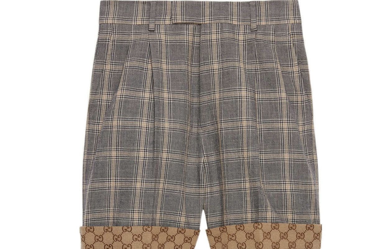 Gucci Gucci Grey Prince Of Wales Check Print Tailored Size 26" / US 2 / IT 38 - 1 Thumbnail