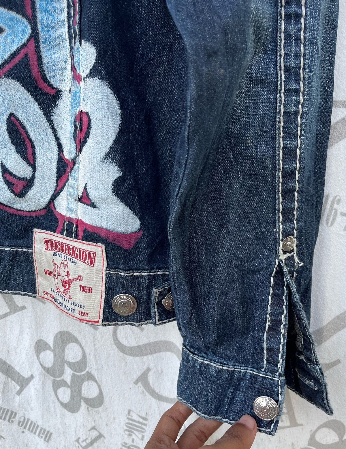 True Religion 🔥True Religion Graffiti Trucker Jacket Size US S / EU 44-46 / 1 - 14 Thumbnail