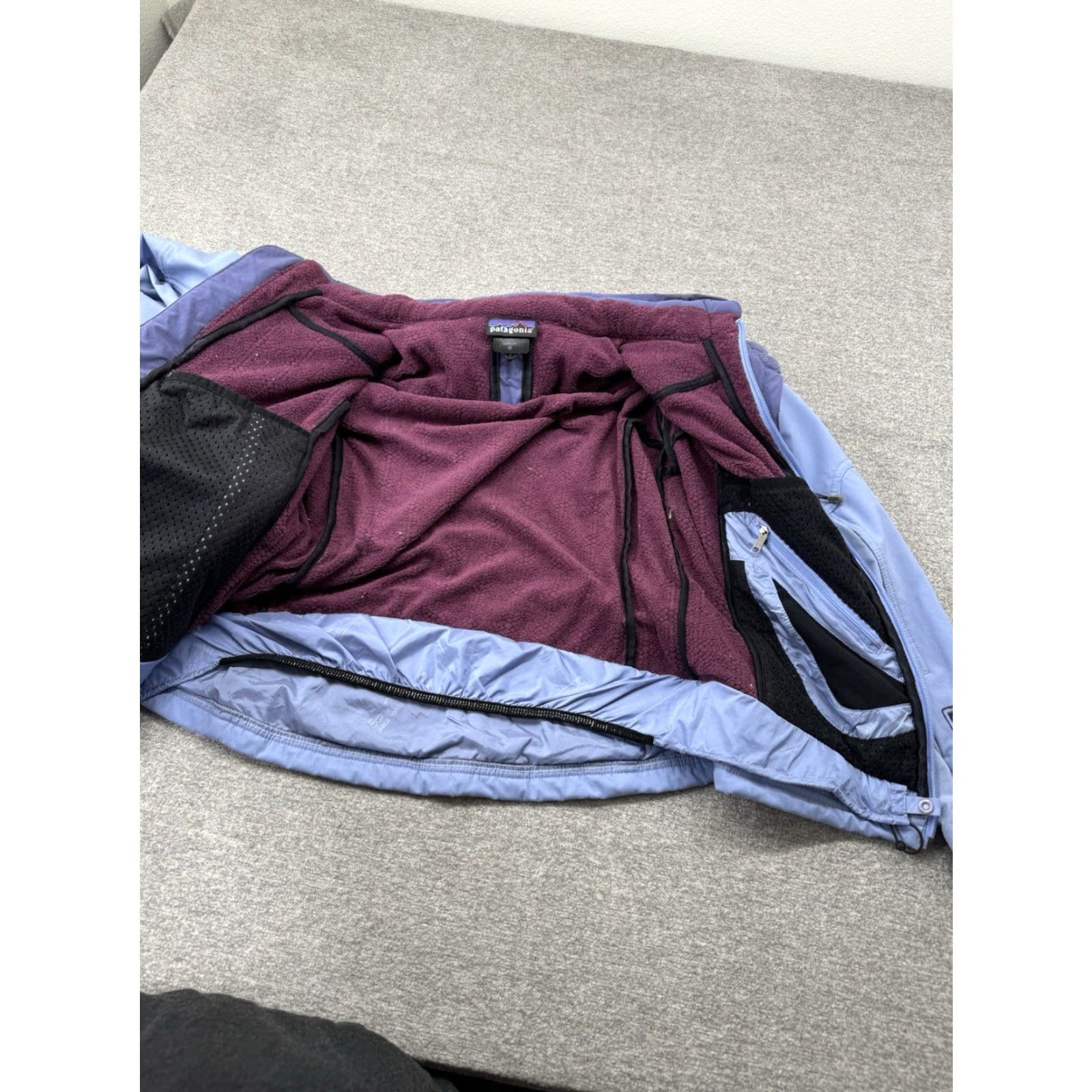 Patagonia VINTAGE Patagonia Jacket Womens Medium Blue Purple Full Zip Nylon Fleece Pocket Logo - USA, Regular Fit, Casual Travel, 90s Style Womens Size M / US 6-8 / IT 42-44 - 7 Thumbnail