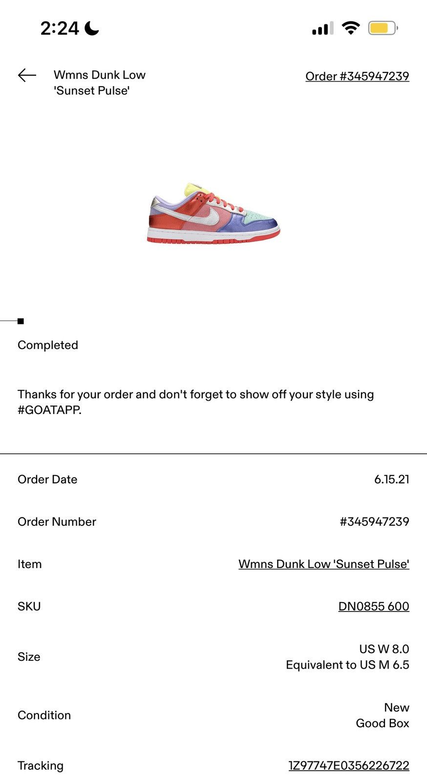 Nike Wmns Dunk Low “Sunset Pulse” size 8 Size US 8 / IT 38 - 6 Thumbnail