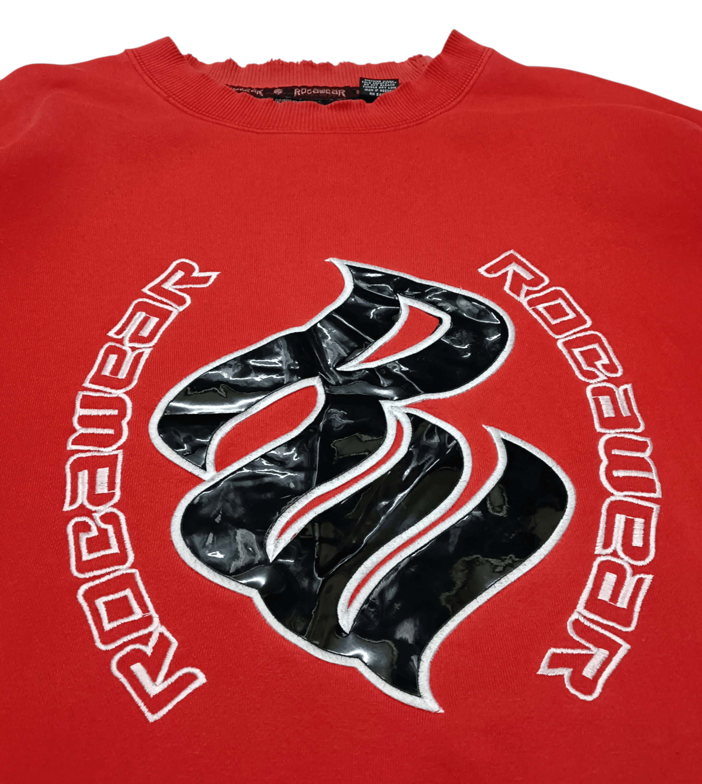 Rocawear 🔥GONE TODAY🔥Rockawear Distressed Embroidery Sweatshirt Size US XL / EU 56 / 4 - 3 Thumbnail