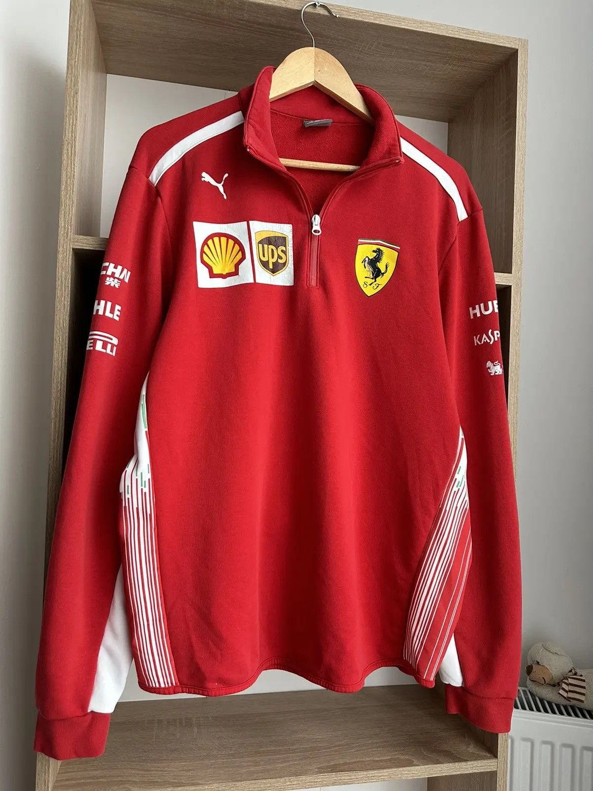 Ferrari × Formula 1 Vintage Ferrari Racing Red Rugby Sweatshirt Formula Uno Size US L / EU 52-54 / 3 - 10 Thumbnail