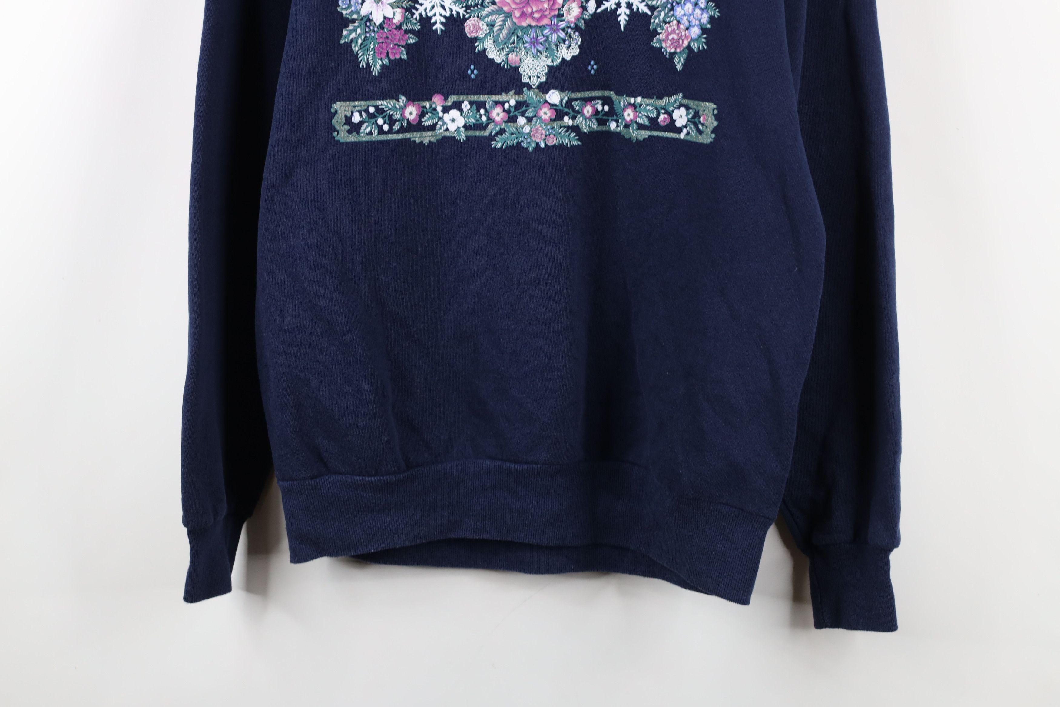 Vintage Vintage 90s Streetwear Snowflake Collared Sweatshirt USA Size M / US 6-8 / IT 42-44 - 3 Thumbnail