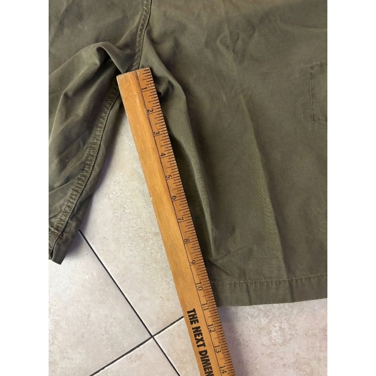 Scotch & Soda Scotch & Soda Cargo Shorts Mens 32 Green Distressed Pockets Cargo Button Fly Grunge 3374 Size US 32 / EU 48 - 7 Thumbnail