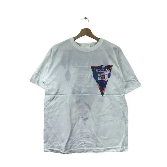 Vintage Vtg 1994 Snickers WORLD CUP USA Fifa Tee Shirt Soccer Size US S / EU 44-46 / 1 - 1 Thumbnail