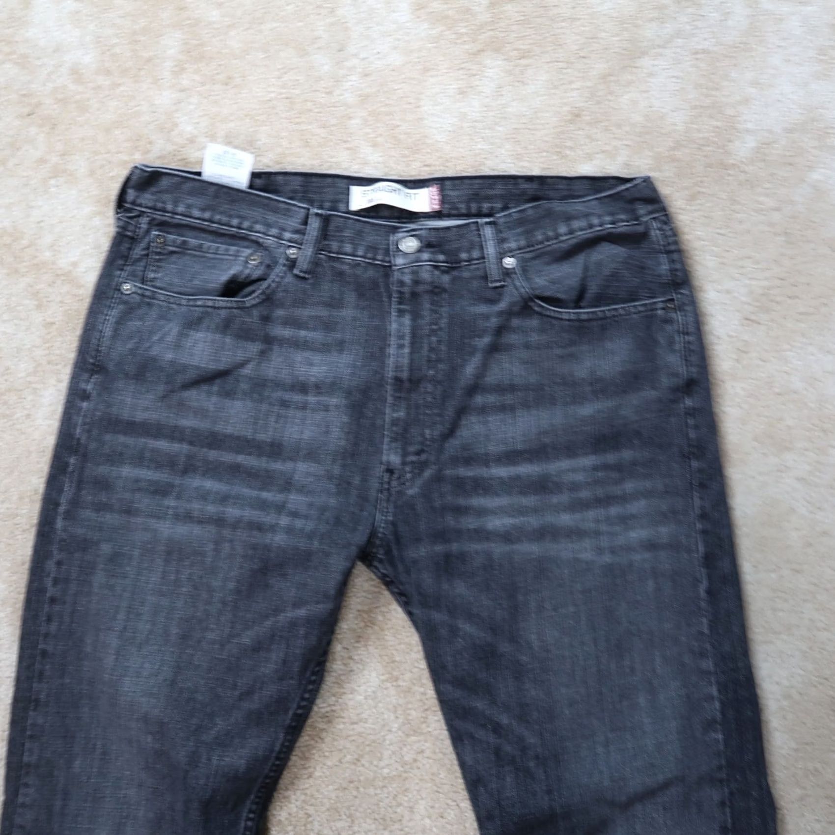 Levi's Levi's 505 Regular Fit Straight Leg Denim Jeans Men 38x30 Black Denim Jeans Size US 38 / EU 54 - 2 Thumbnail