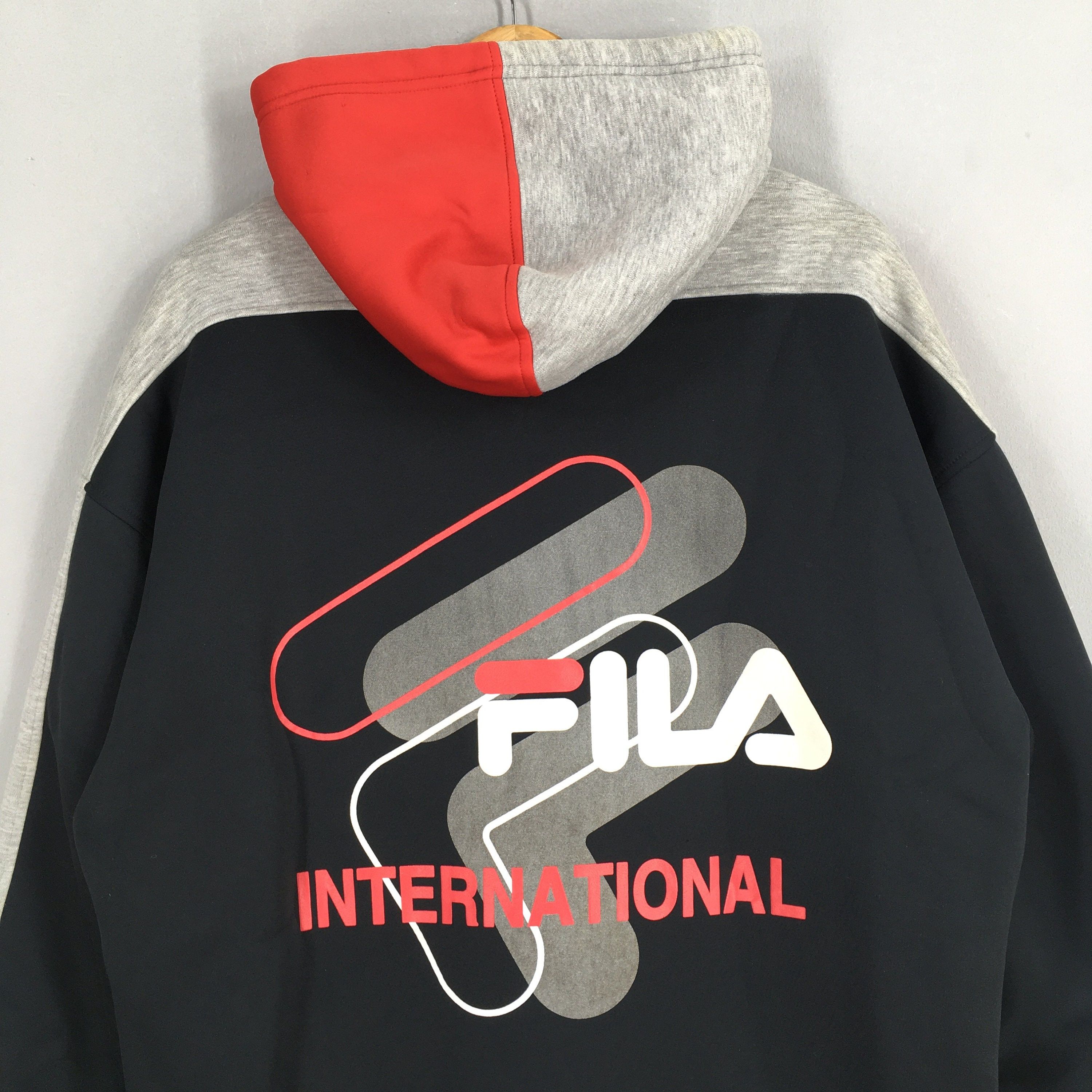 Fila Vintage 90's Fila Sherpa Hoodie Parka Winter Jacket XLarge Size US XL / EU 56 / 4 - 9 Thumbnail