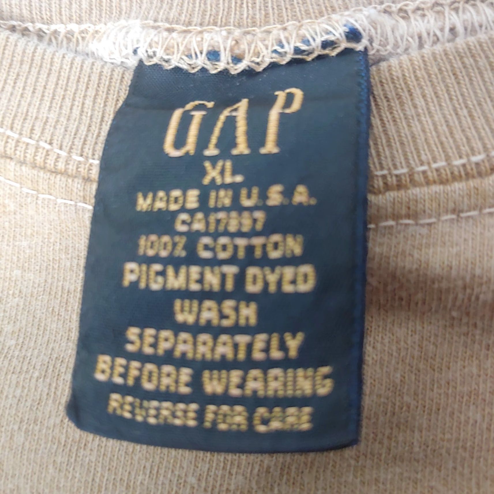 Gap VINTAGE Gap Shirt XL US Expedition Rugged Clothing Single Stitch Tan USARetro Shirt Mens 90s Outdoorsy Vintage 1990's Size US XL / EU 56 / 4 - 4 Thumbnail