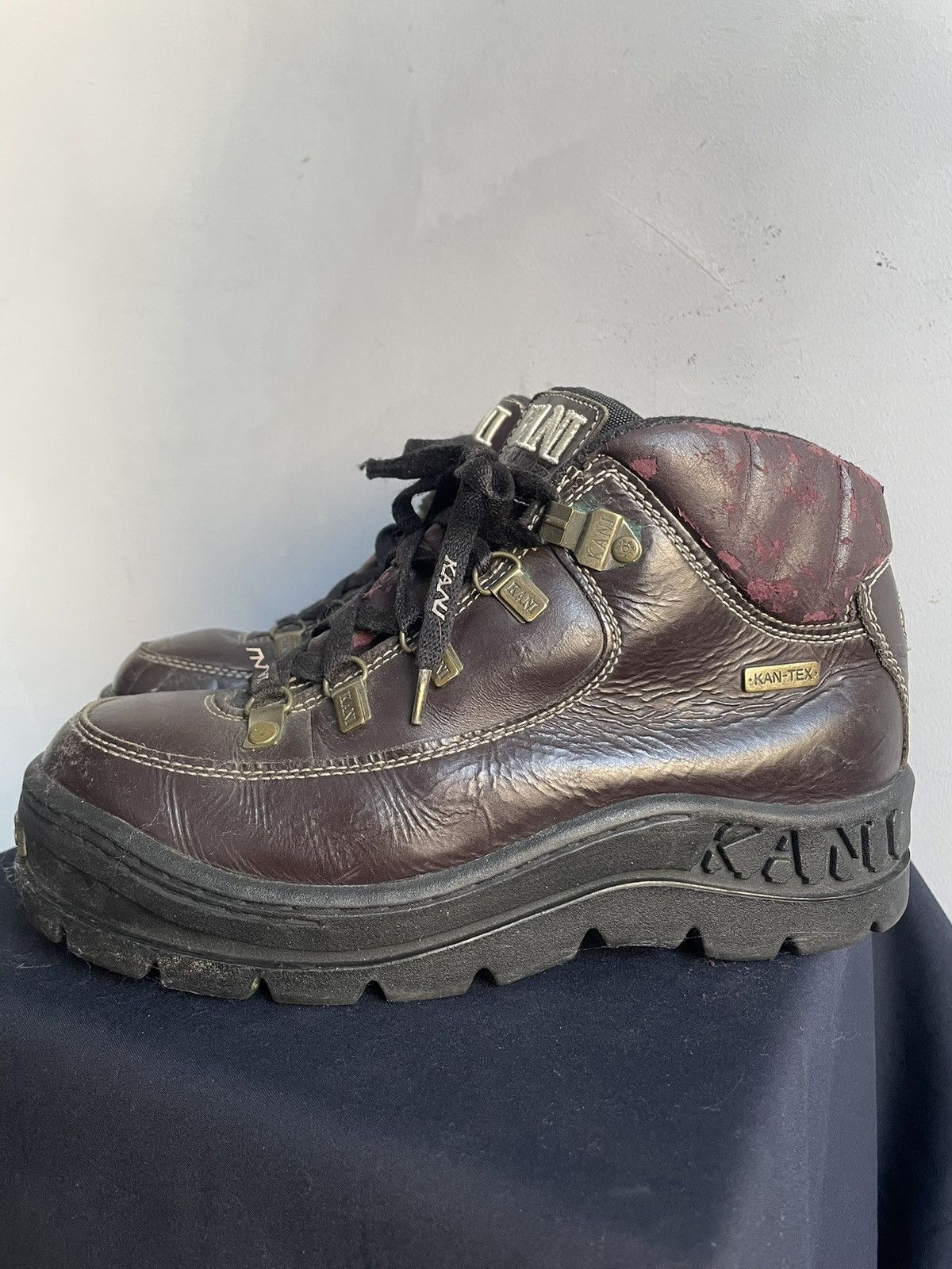 Karl Kani Burgundy New Rock Platform boots y2k avant garde karl kani Size US 10 / EU 43 - 2 Thumbnail