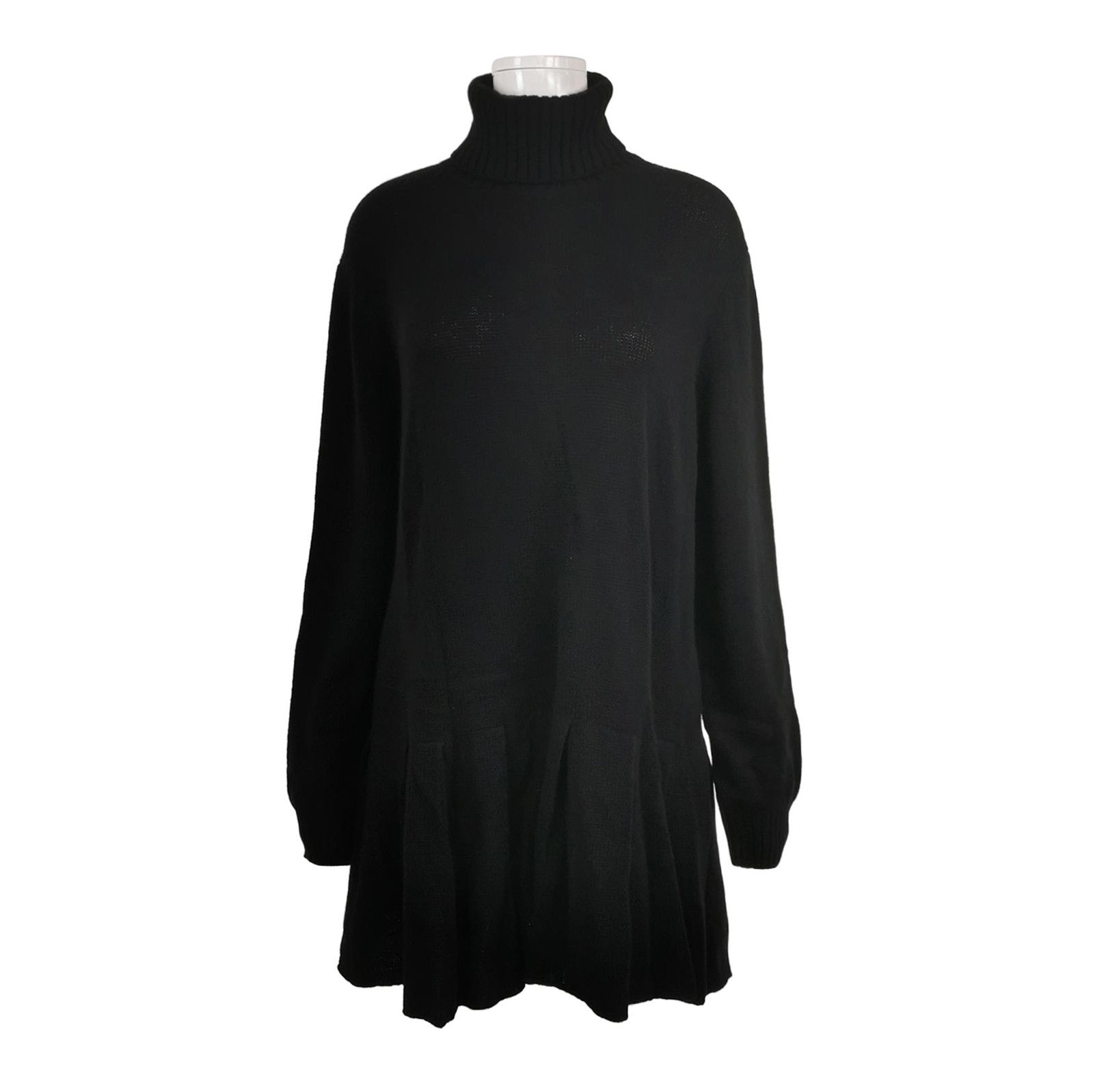 Prada Prada Black Turtleneck Cashmere Dress Size 40 - dmc Size M / US 6-8 / IT 42-44 - 1 Thumbnail