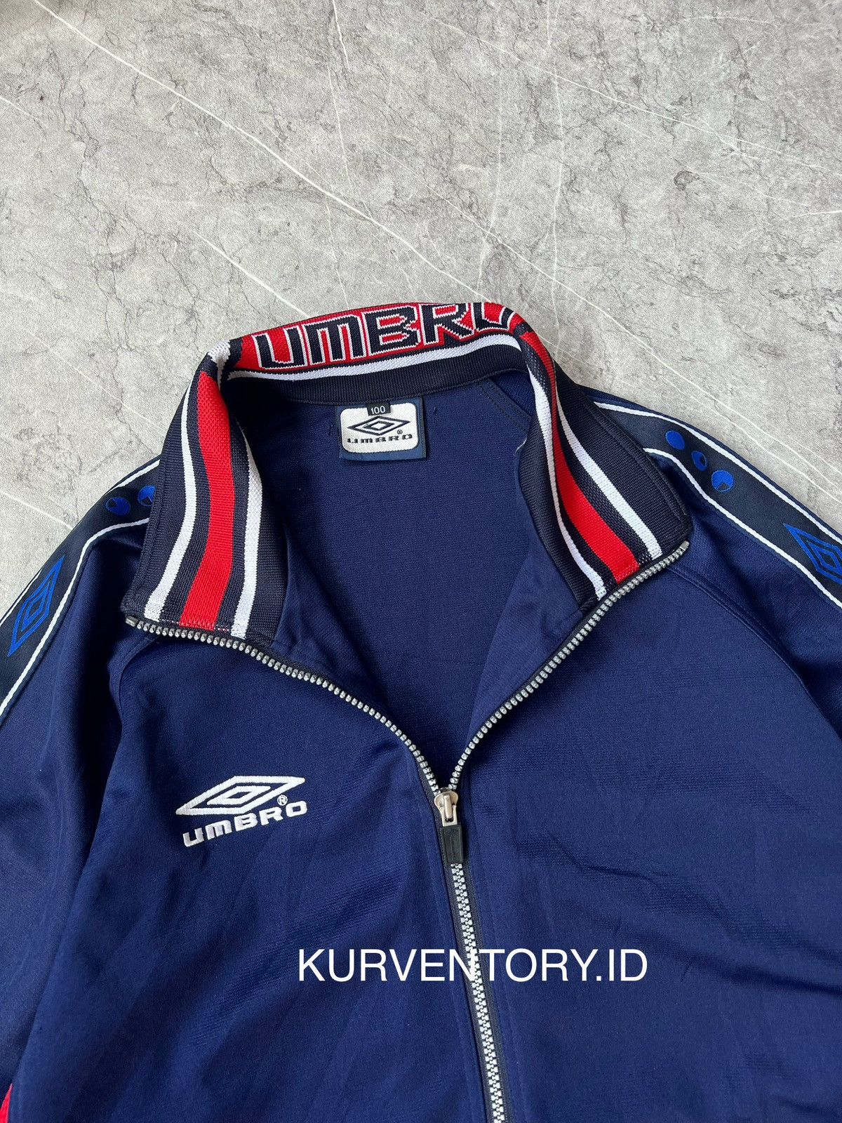 Umbro × Vintage (SOLD) Vintage Umbro England Taped Track Jacket Size US L / EU 52-54 / 3 - 2 Thumbnail