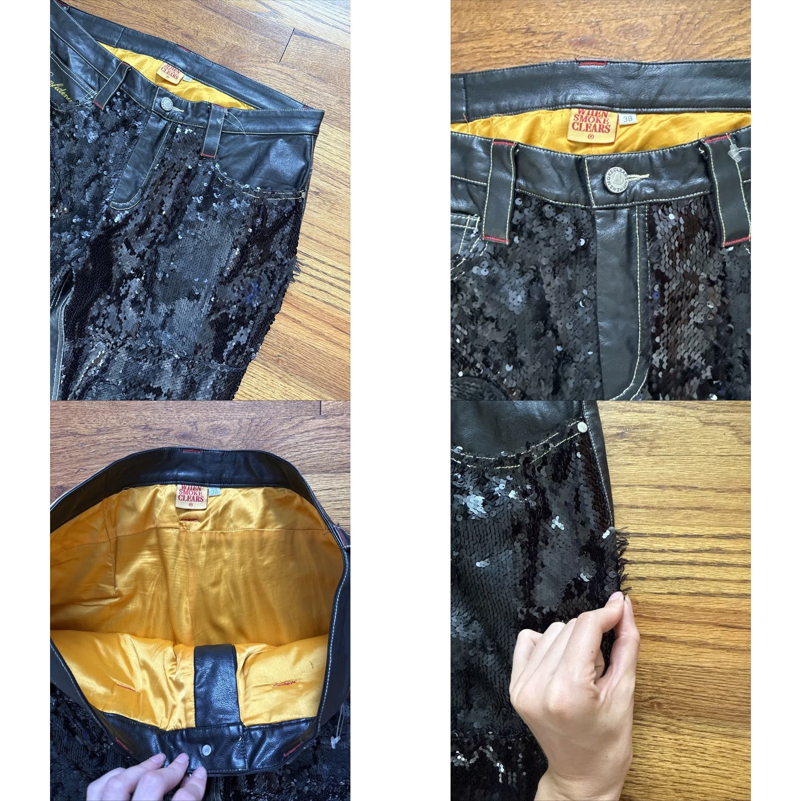 Vintage When Smoke Clears WSC Sequin Pants Men’s Size 38 Regular 32in Inseam Black Chino Pants Mens Sequin Size US 38 / EU 54 - 8 Thumbnail