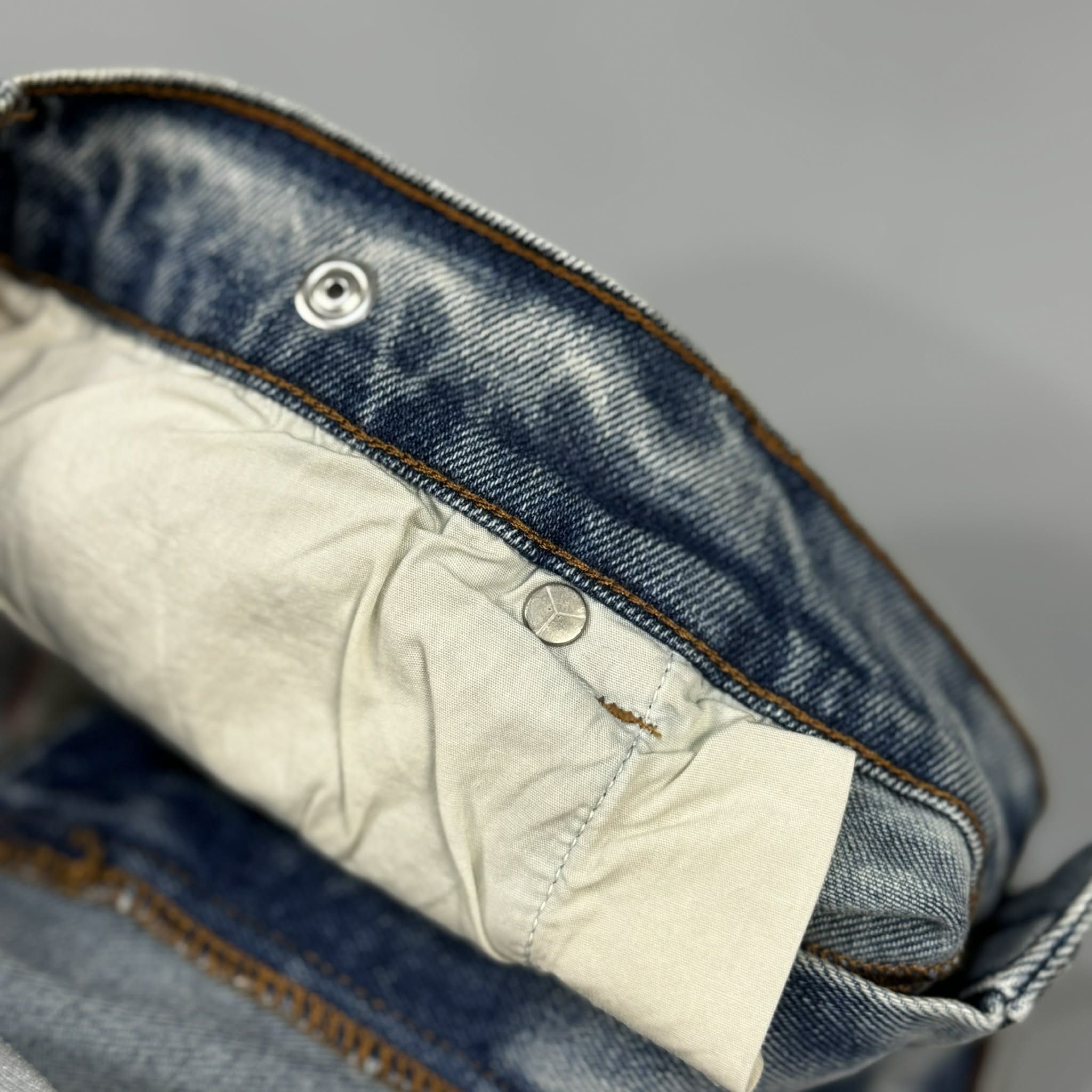 Y/Project Y/Project - Gray&Blue - Hybrid Denim - Snap Off - Sweatpants Size US 34 / EU 50 - 9 Thumbnail