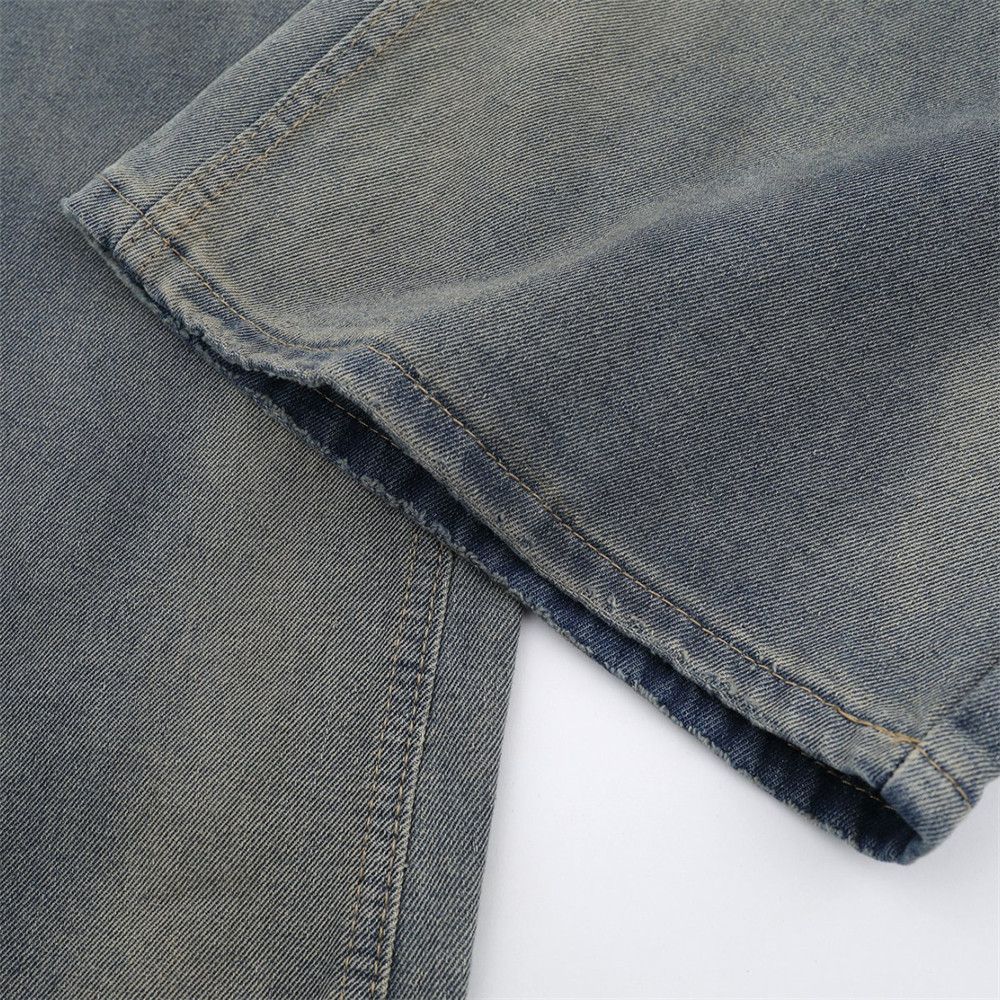 Japanese Brand × Vintage Punk retro gradient tie-dye washed ripped bootcut jeans Size US 32 / EU 48 - 6 Thumbnail