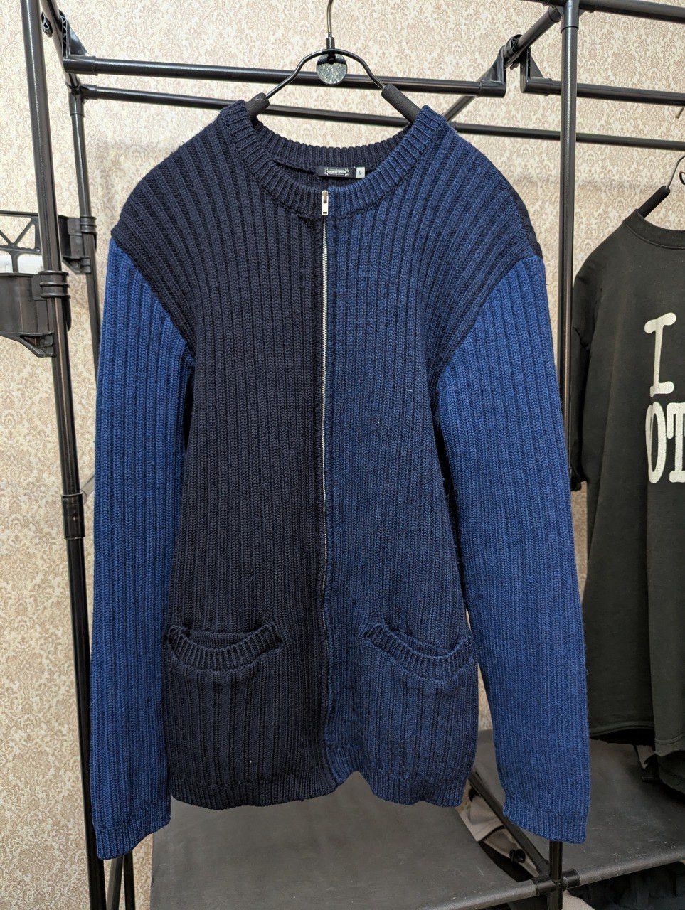 Undercover Knitted wool two-tone sweater-cardigan/blouson Size US L / EU 52-54 / 3 - 1 Thumbnail