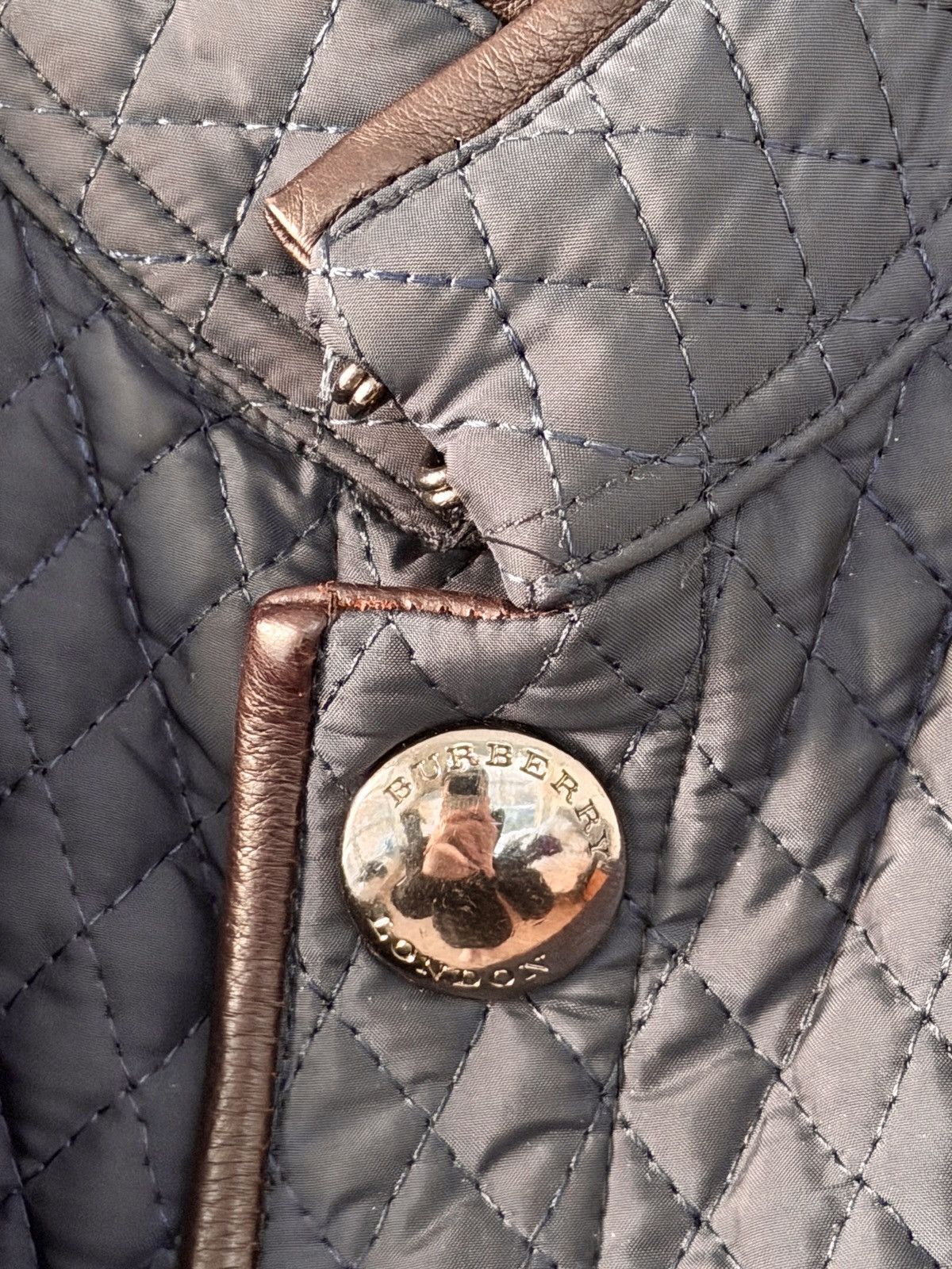 Burberry London Wool Cashmere Blazer with Quilted Vest Insert Navy 56 Size 52R - 4 Thumbnail