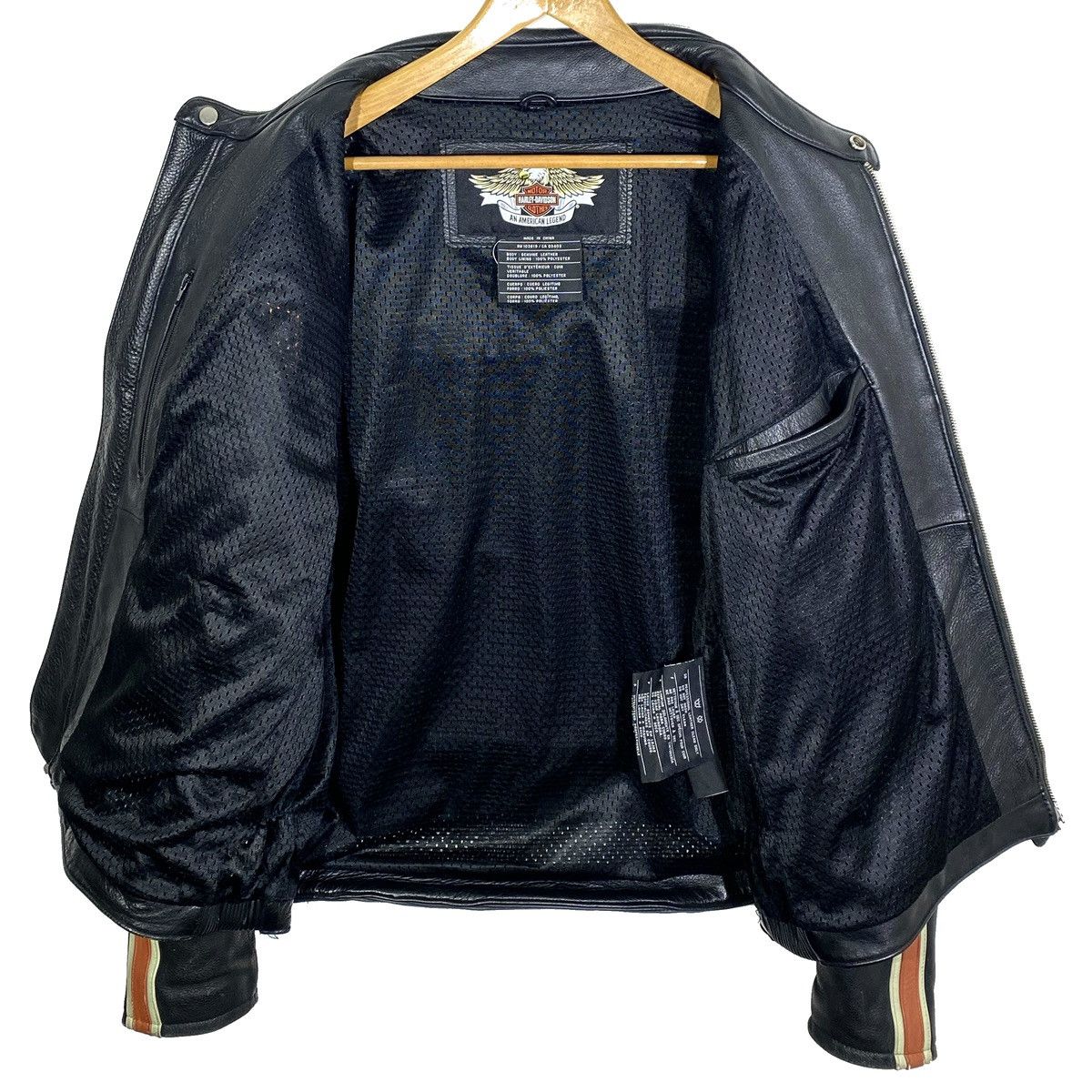 Harley Davidson Veste Blouson En Cuir Biker y2k Vintage 2009 Harley Davidson Size US XXL / EU 58 / 5 - 3 Thumbnail