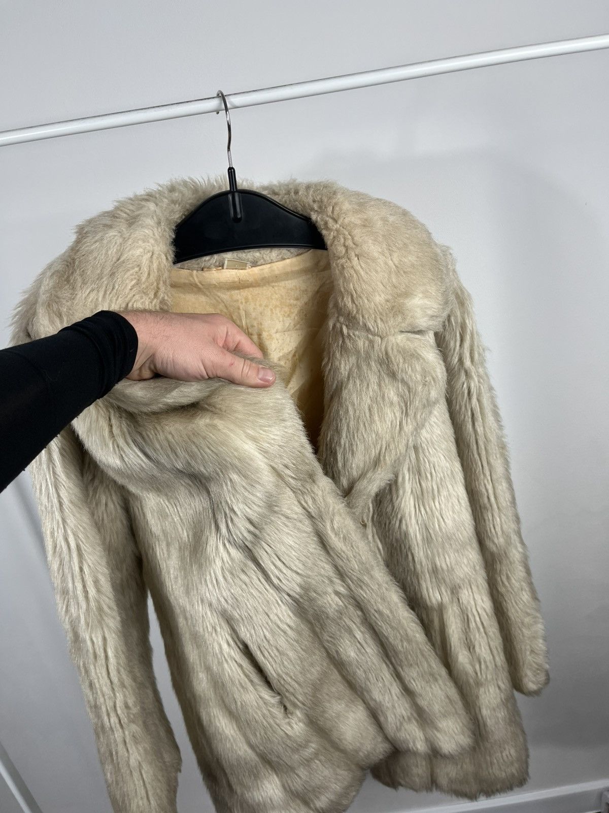 Other Vintage Faux Fur Coat Beige Women’s Size UK 14 EU 42 Size XXL / US 16-18 / IT 52-54 - 8 Thumbnail