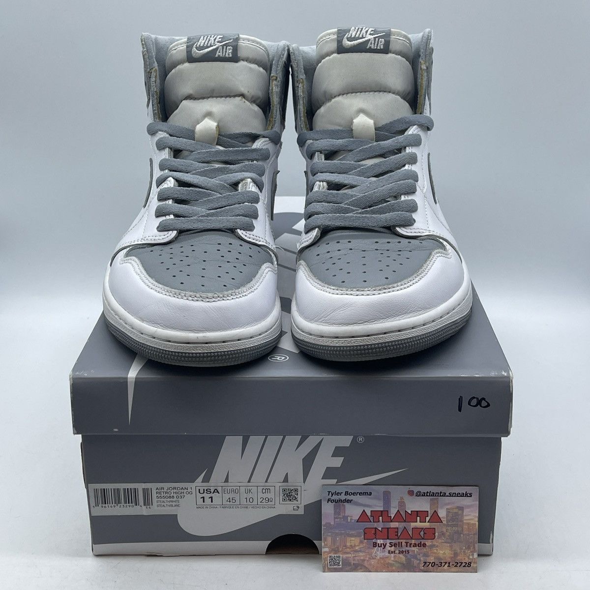 Jordan Brand Air Jordan 1 high stealth Size US 11 / EU 44 - 2 Thumbnail