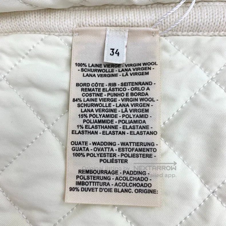 Hermes Hermes Ivory Texture Wool Stand Collar Zipper Long Sleeve Size XXS / US 00 / IT 34 - 6 Thumbnail