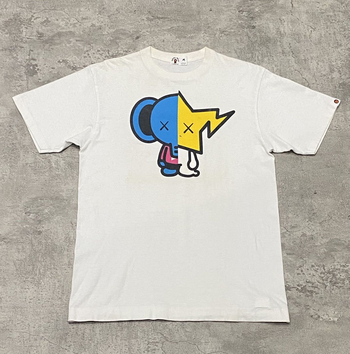 Bape × Kaws Baby Milo Kaws White Short Sleeve Elephant Sta Size US M / EU 48-50 / 2 - 1 Thumbnail