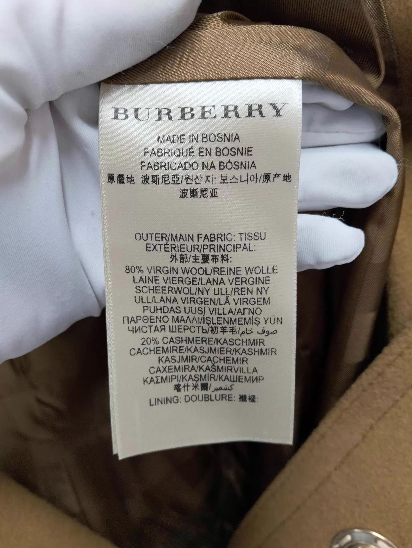 Burberry BURBERRY Camel Wool Coat UK10 Size M / US 6-8 / IT 42-44 - 5 Thumbnail