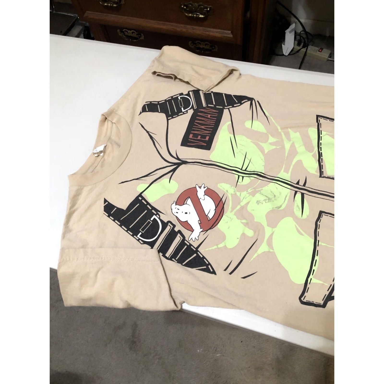 Vintage VINTAGE Ghostbusters Venkman Bill Murray T-Shirt Large Beige Cotton Glow in the Dark Mens Classic Size US L / EU 52-54 / 3 - 5 Thumbnail