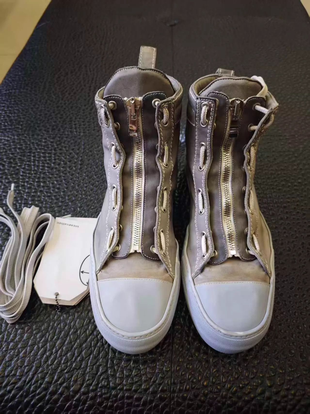 Incarnation incarnation horsehide hi-top handmade sneaker 43 Size US 10 / EU 43 - 1 Thumbnail