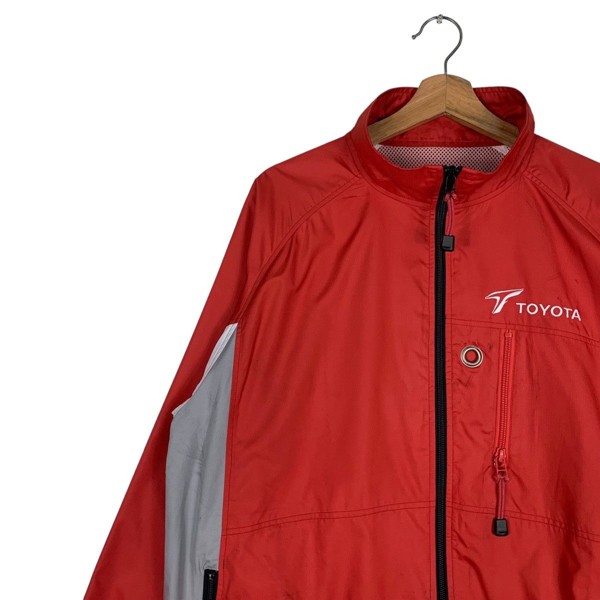 Japanese Brand TOYOTA Embroidered Big Logo Red Light Jacket #0928-C41 Size US M / EU 48-50 / 2 - 8 Thumbnail
