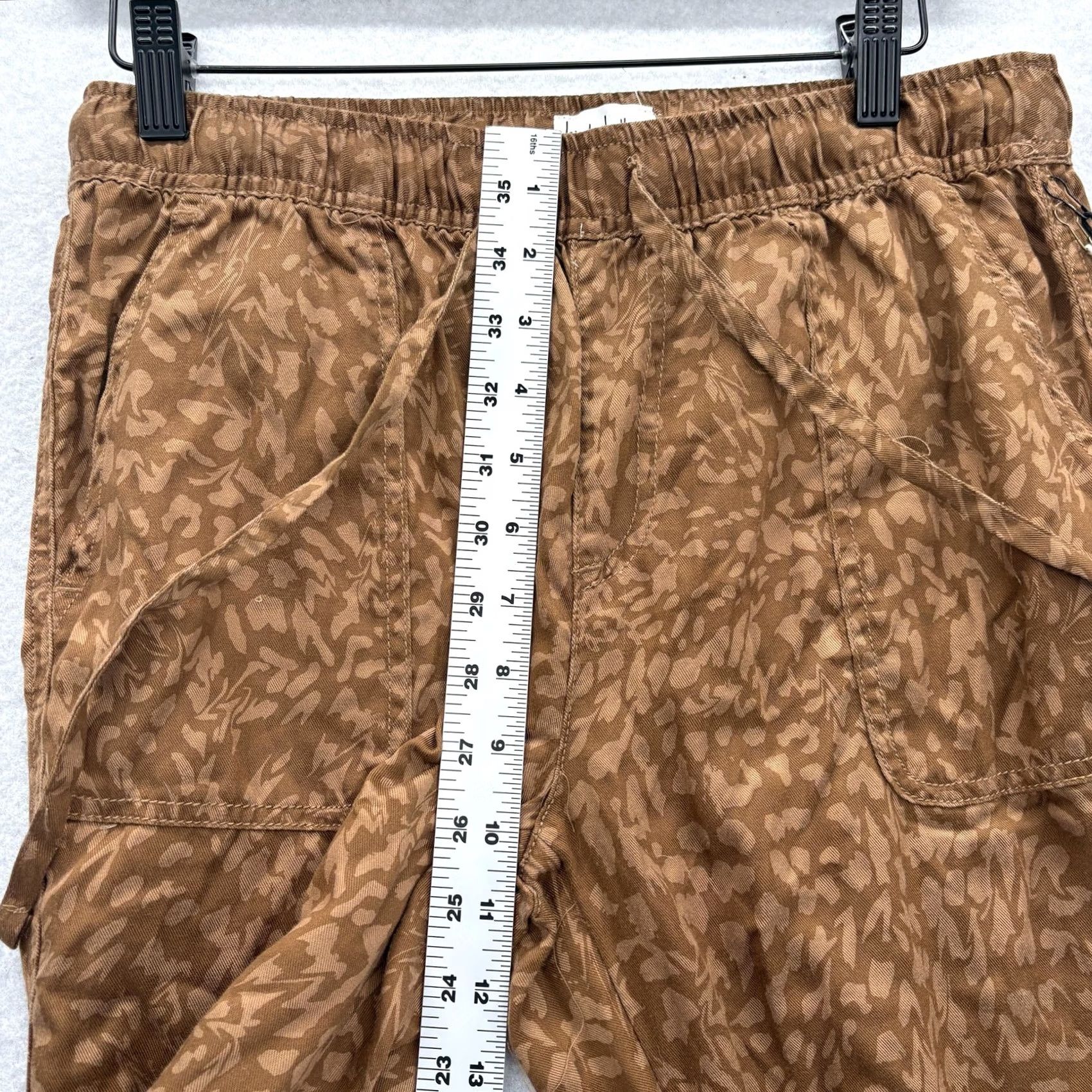 Nicole Miller Nicole Miller Jogger Pants Womens Small Brown Twill Animal Print Lightweight NWT Size 28" / US 6 / IT 42 - 7 Thumbnail