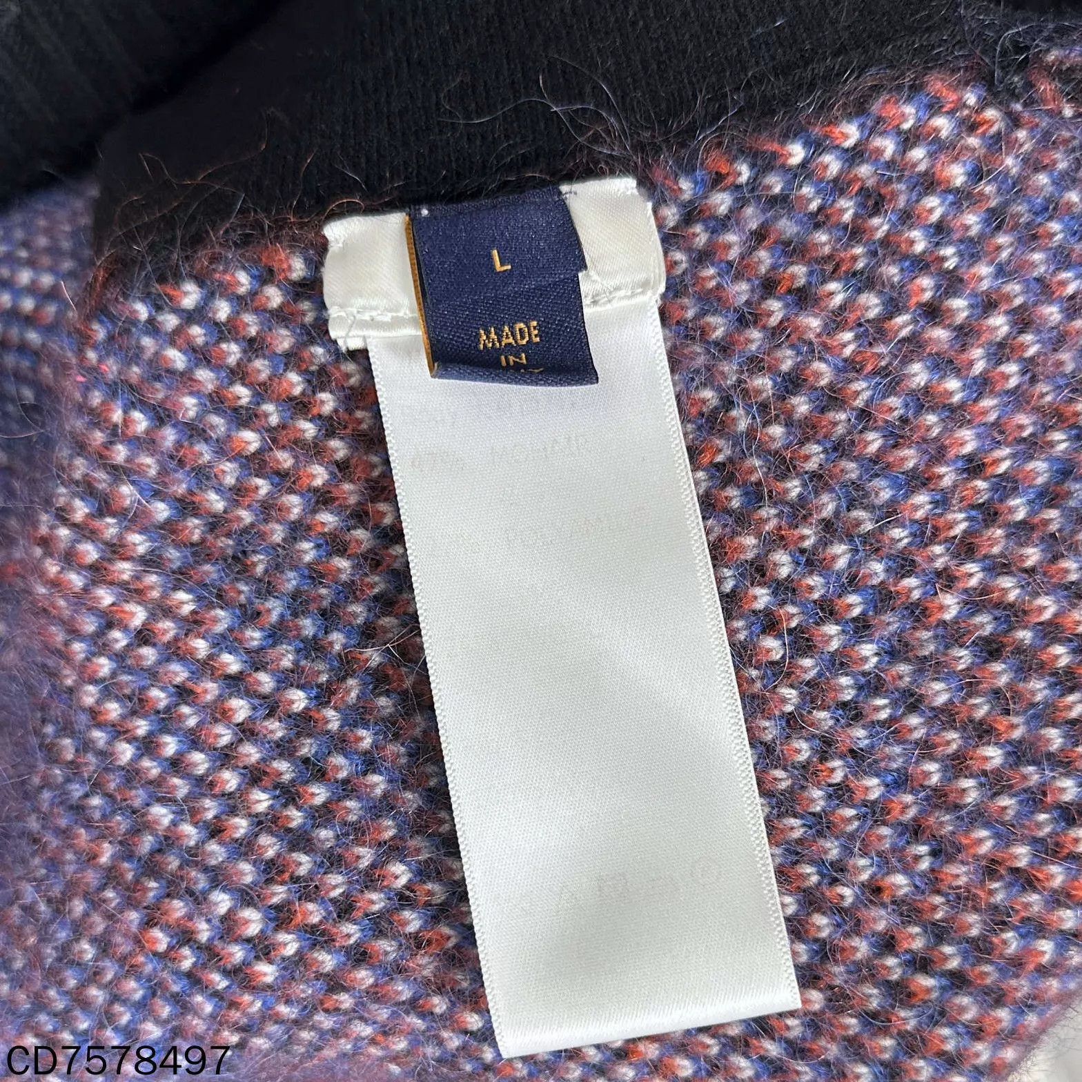Louis Vuitton LV 95 new L light wash mohair knit sweater Size US L / EU 52-54 / 3 - 4 Thumbnail