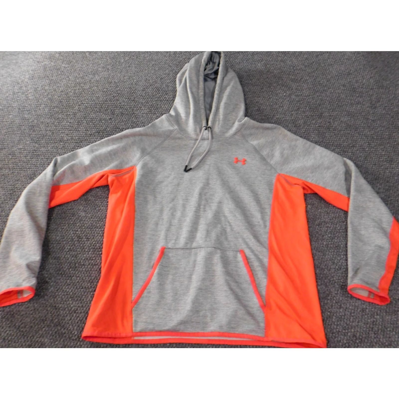 Under Armour Under Armour Hoodie Womens L Gray Pullover Logo Coldgear Stretch Activewear Regular Size L / US 10 / IT 46 - 2 Thumbnail