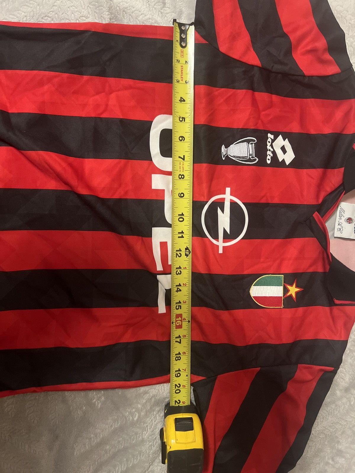 Lotto Sport Vintage AC Milan 1994/1995 Home Jersey Long Sleeve Size US S / EU 44-46 / 1 - 3 Thumbnail